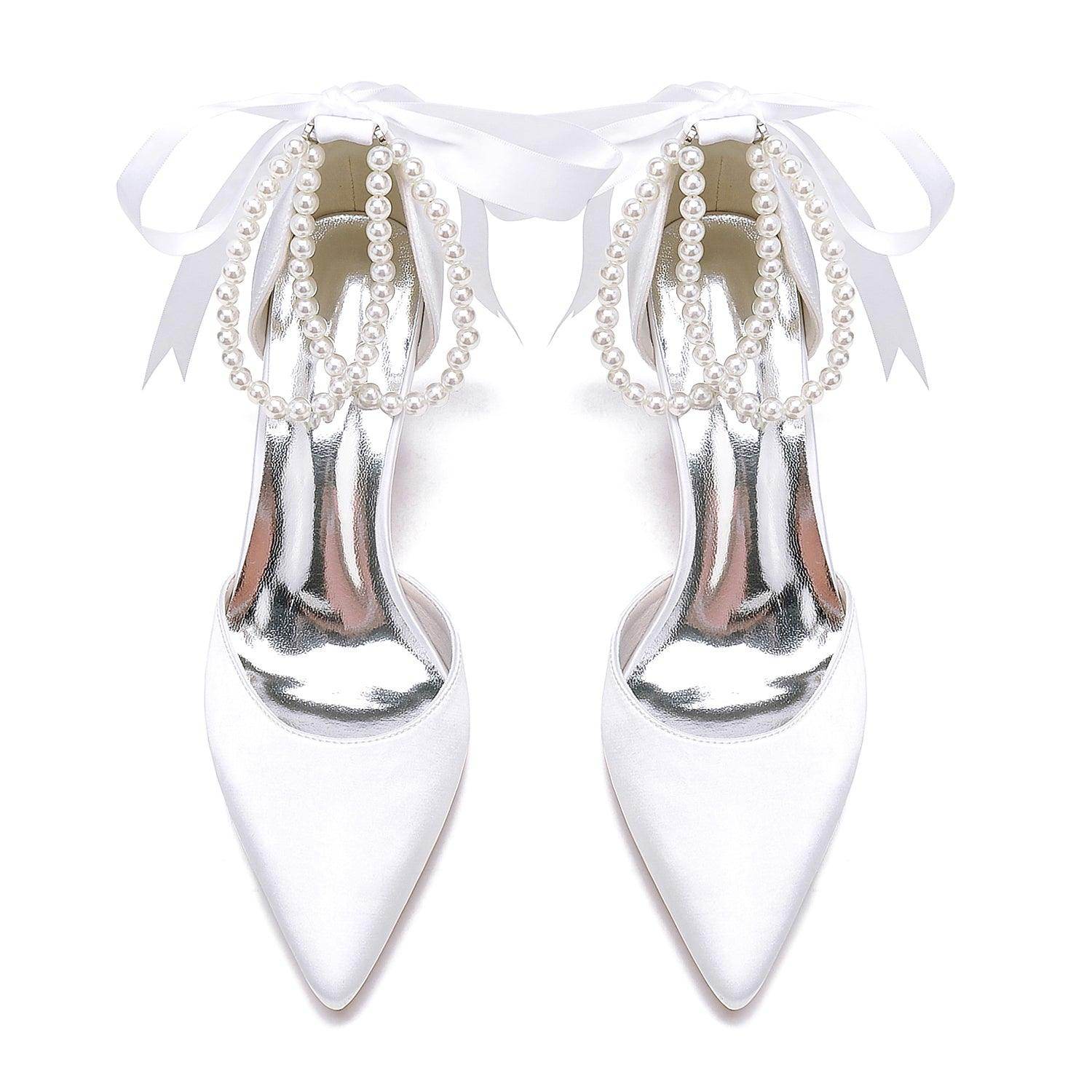 Stiletto Heel 8.5cm Silk-Like Shoes CK0444