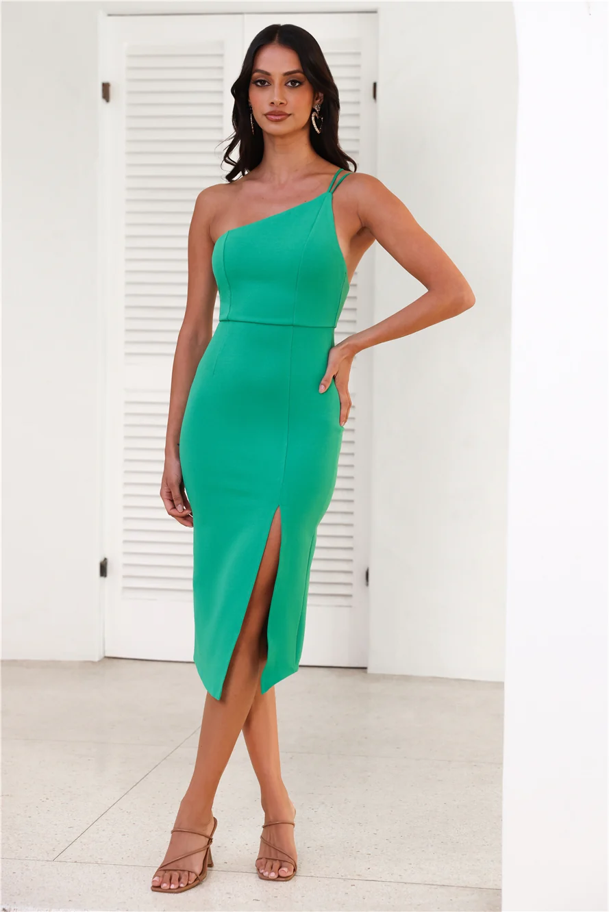 HELLO MOLLY Taking It Back Dress Green