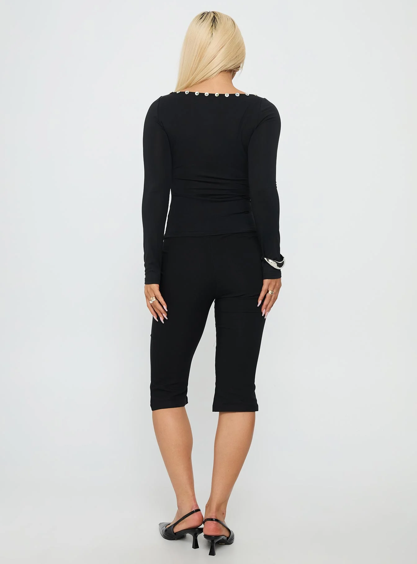 Samaira Capri Pant Black