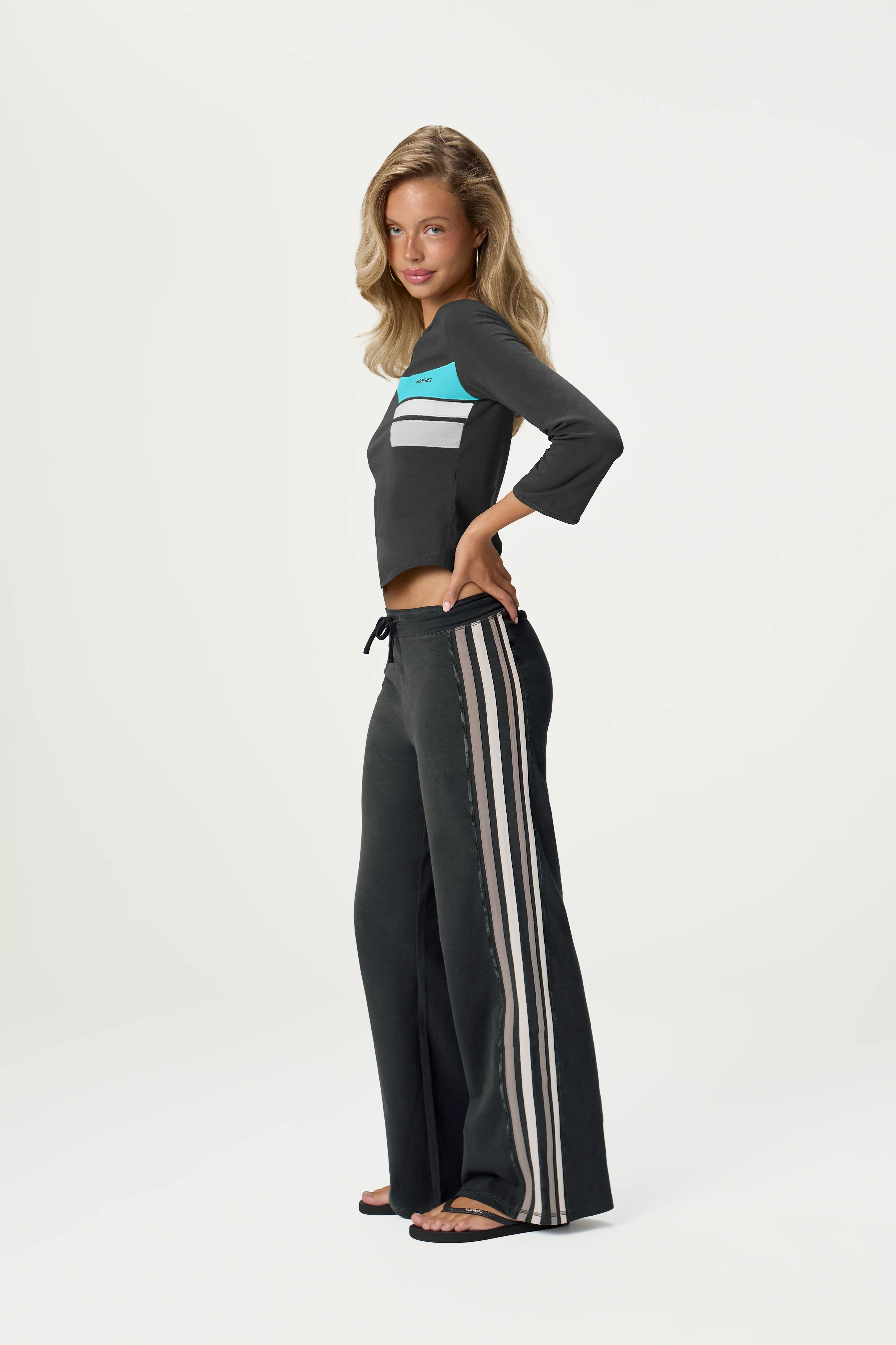 Seekola Cotton Stretch Pants in Black