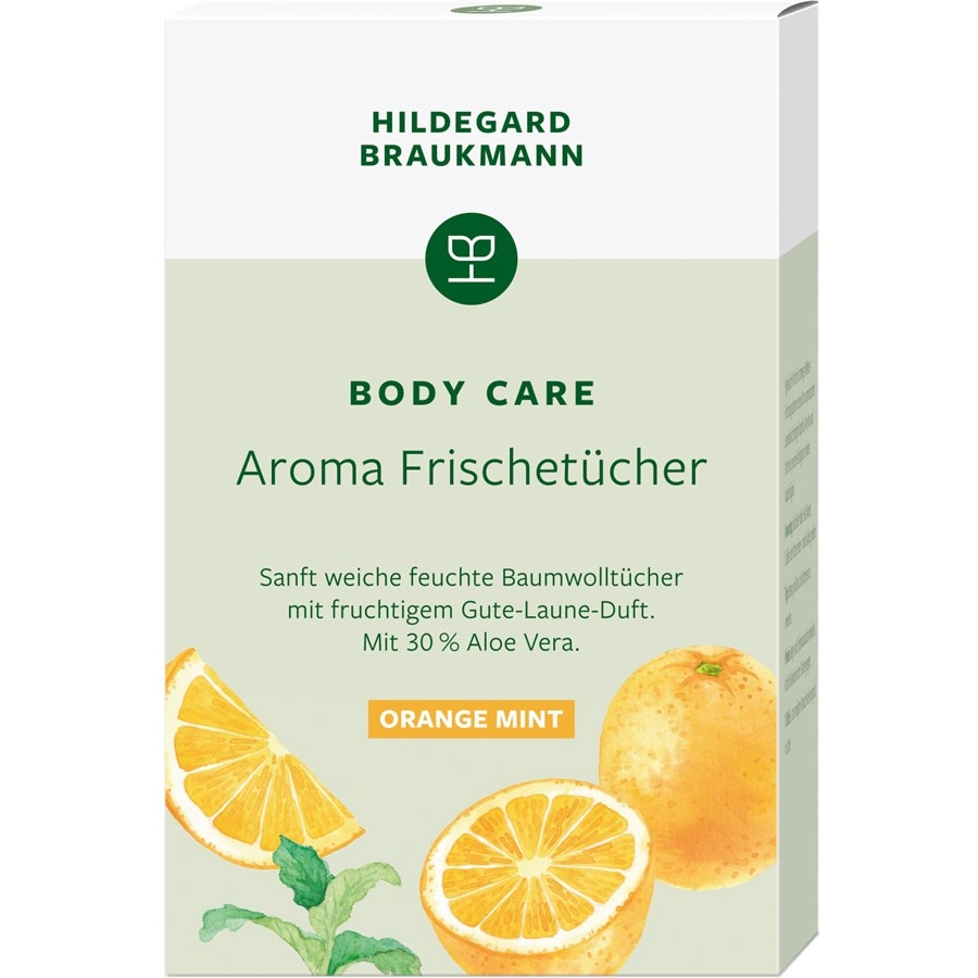 Hildegard Braukmann Pielęgnacja ciała Chusteczki odświeżające o aromacie mięty pomarańczowej