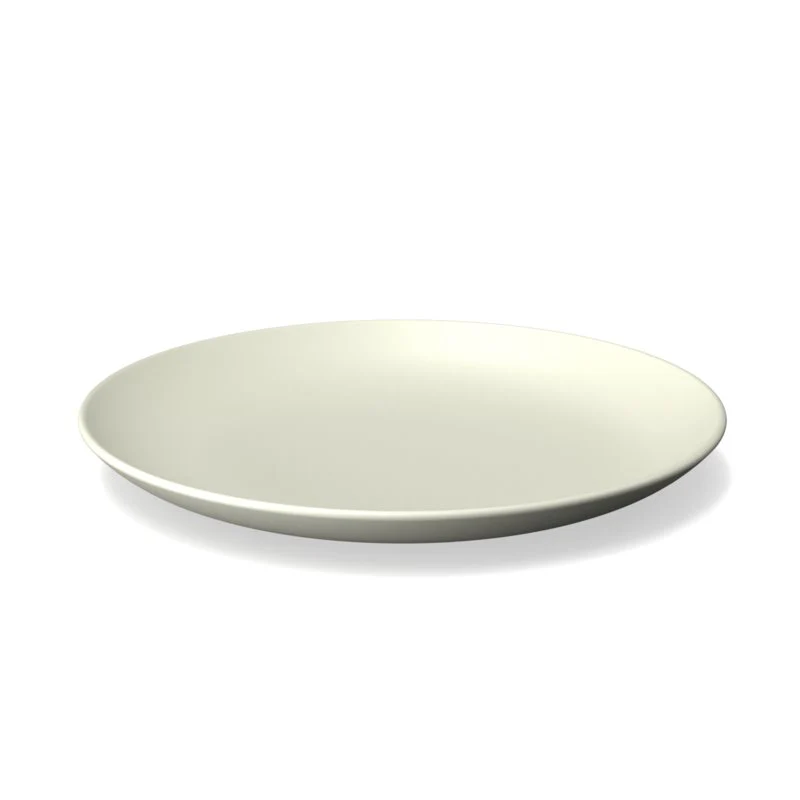Vogeelle Round Medium Plate - Off White