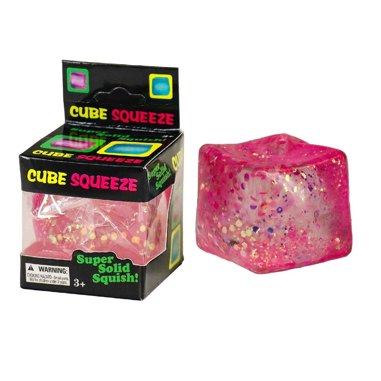 Cube Sugar Squeeze Squishy Fidget Sugar Stress Ball (1pc) – Color Ships Assorted