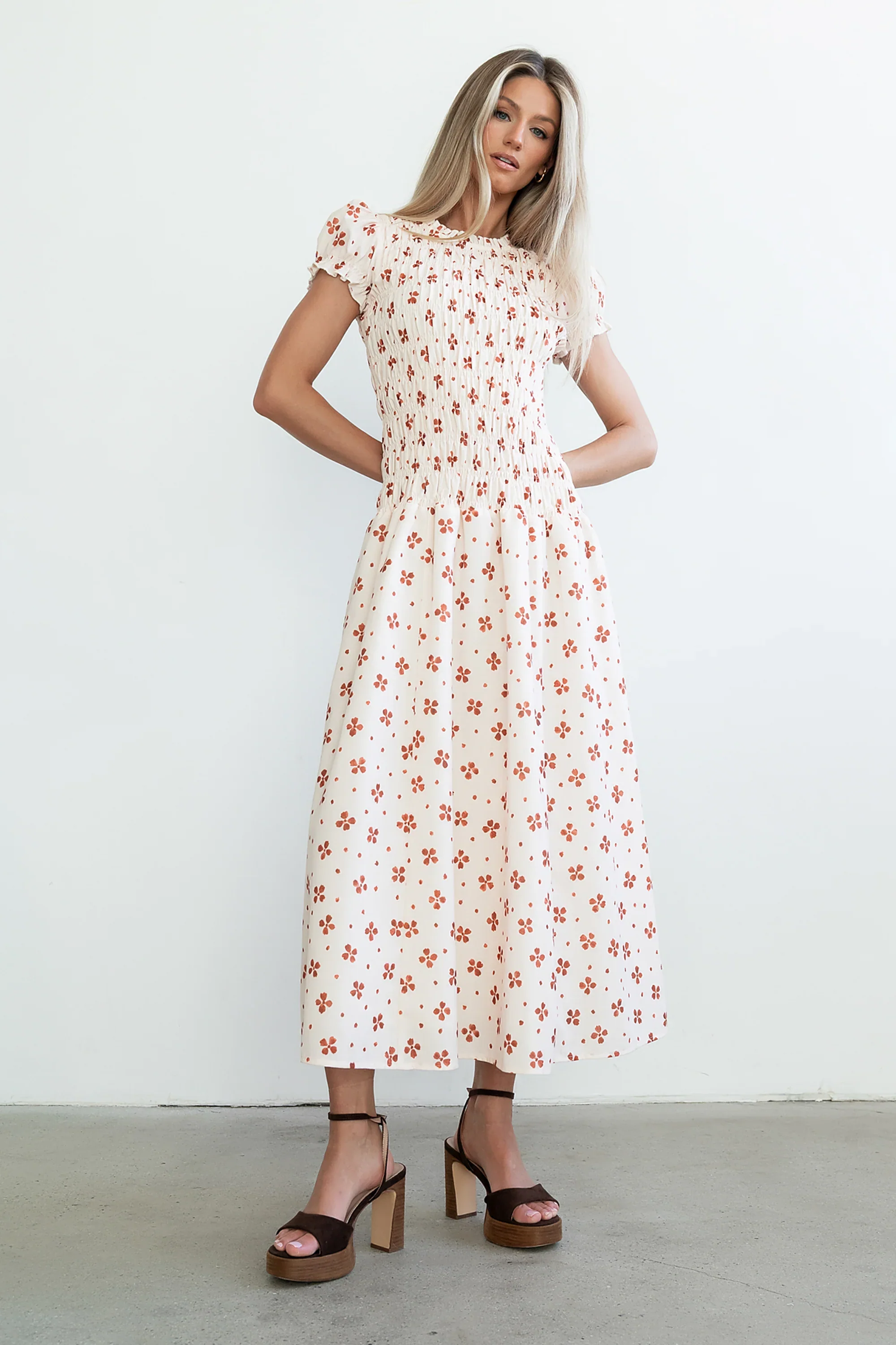 Opal Maxi Dress in Beige
