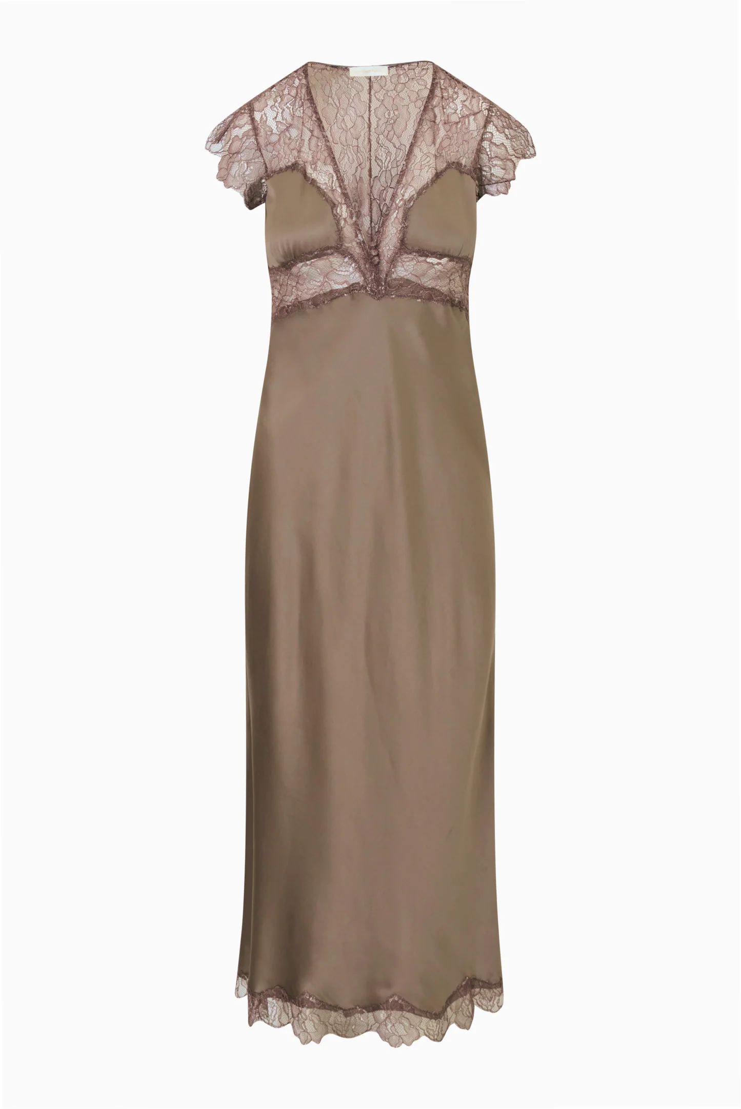 Vella Silk-Blend Lace Maxi Dress