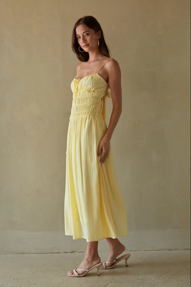 Roxana Smocked Midi Dress