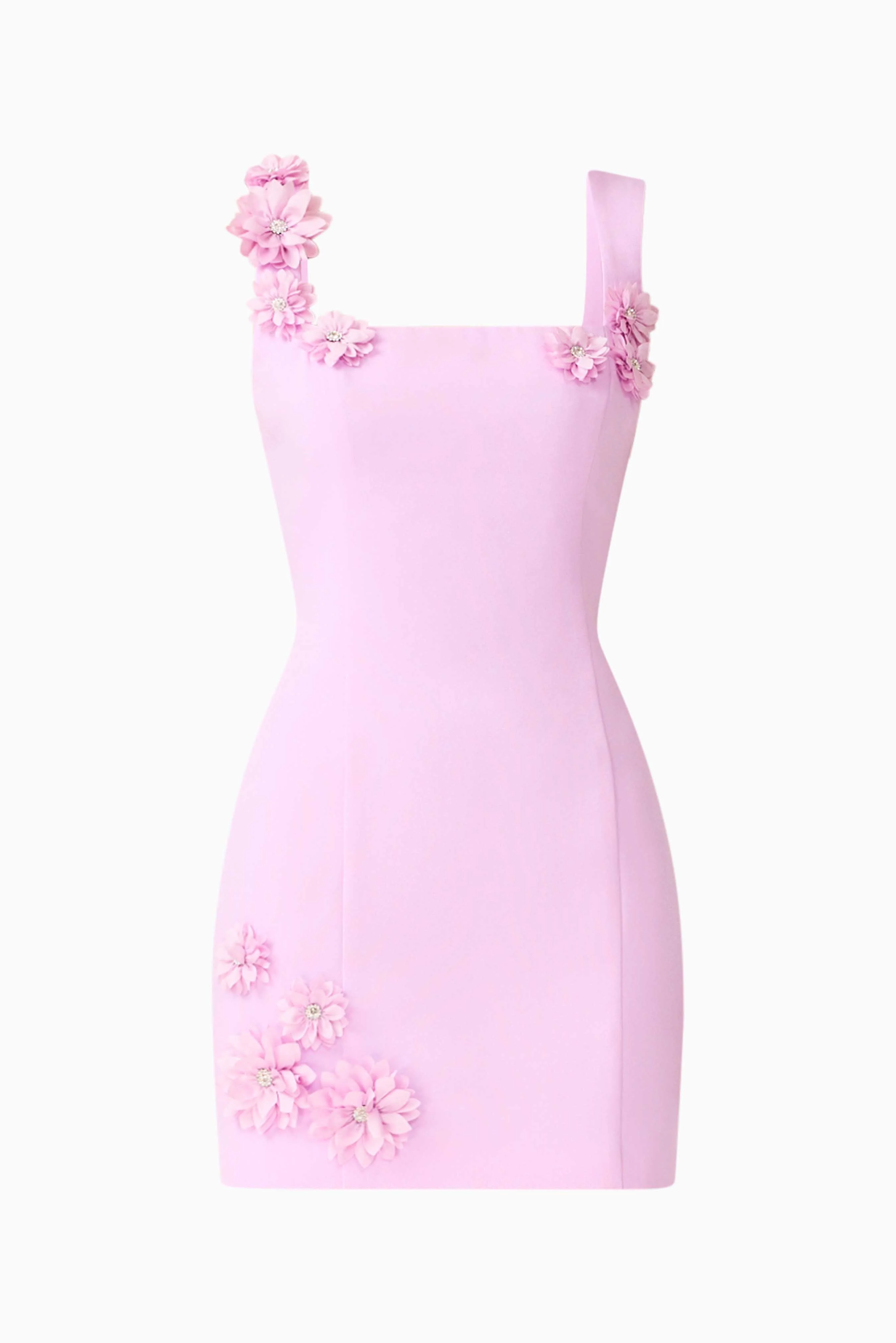 Trompe 3D Mini Dress in Purple