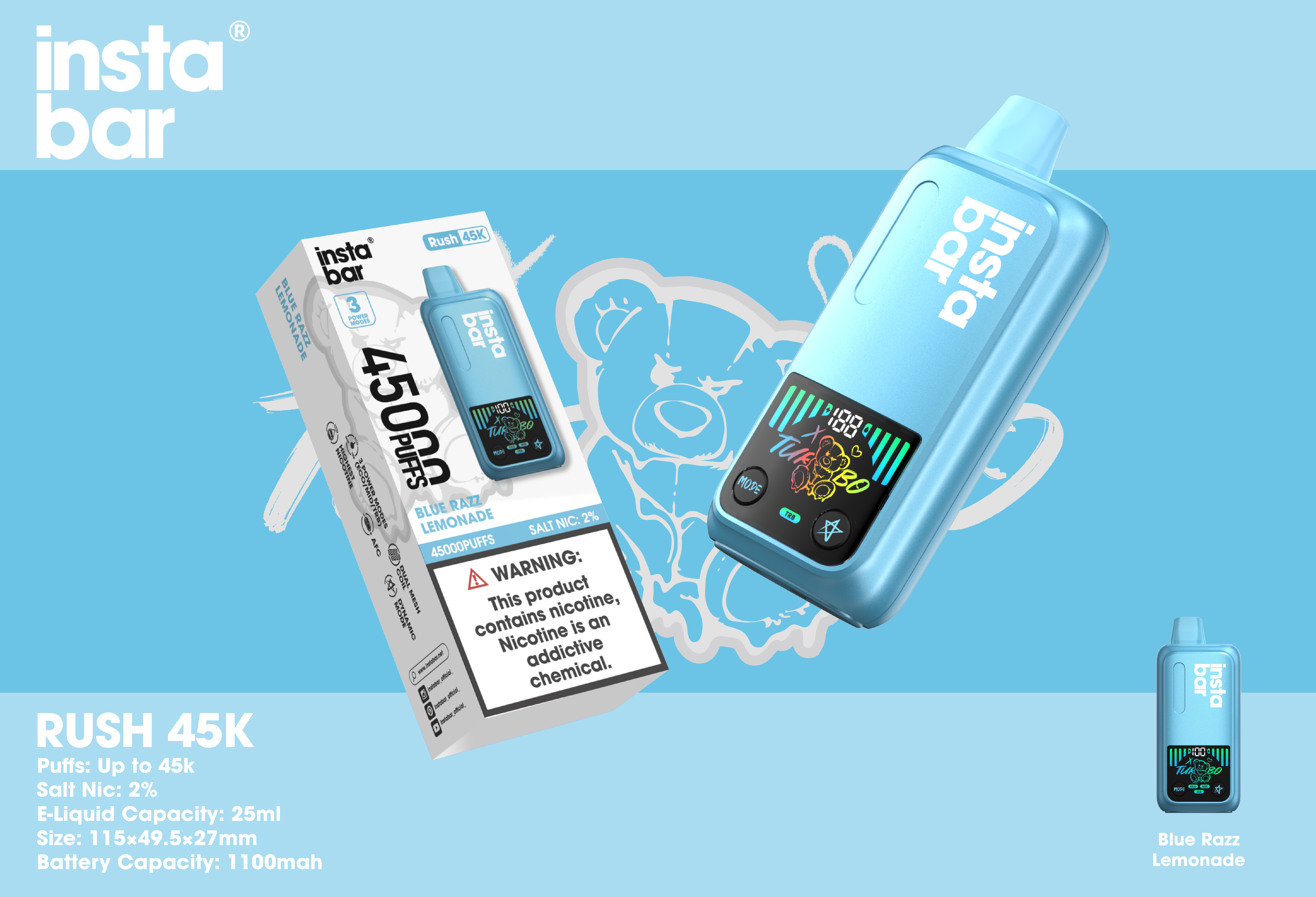 Instabar Rush 45K - mogicvape.pl
