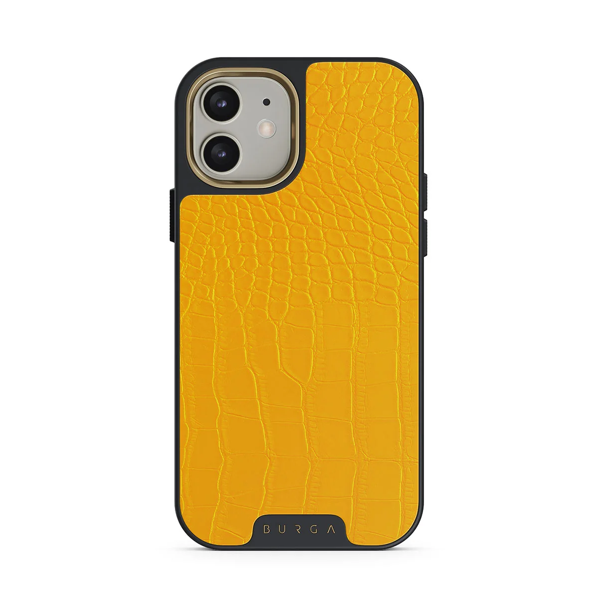 Canary Yellow - Snake Skin iPhone 12 ケース