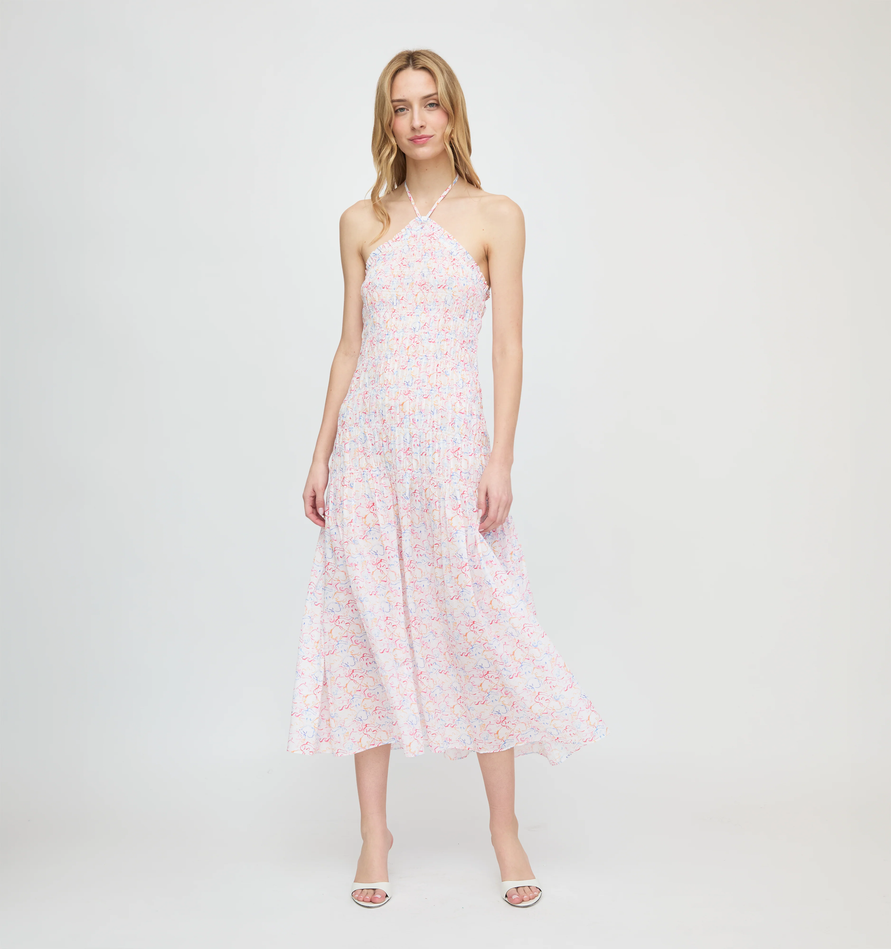The Lenora Beach Dress - Camo Fish