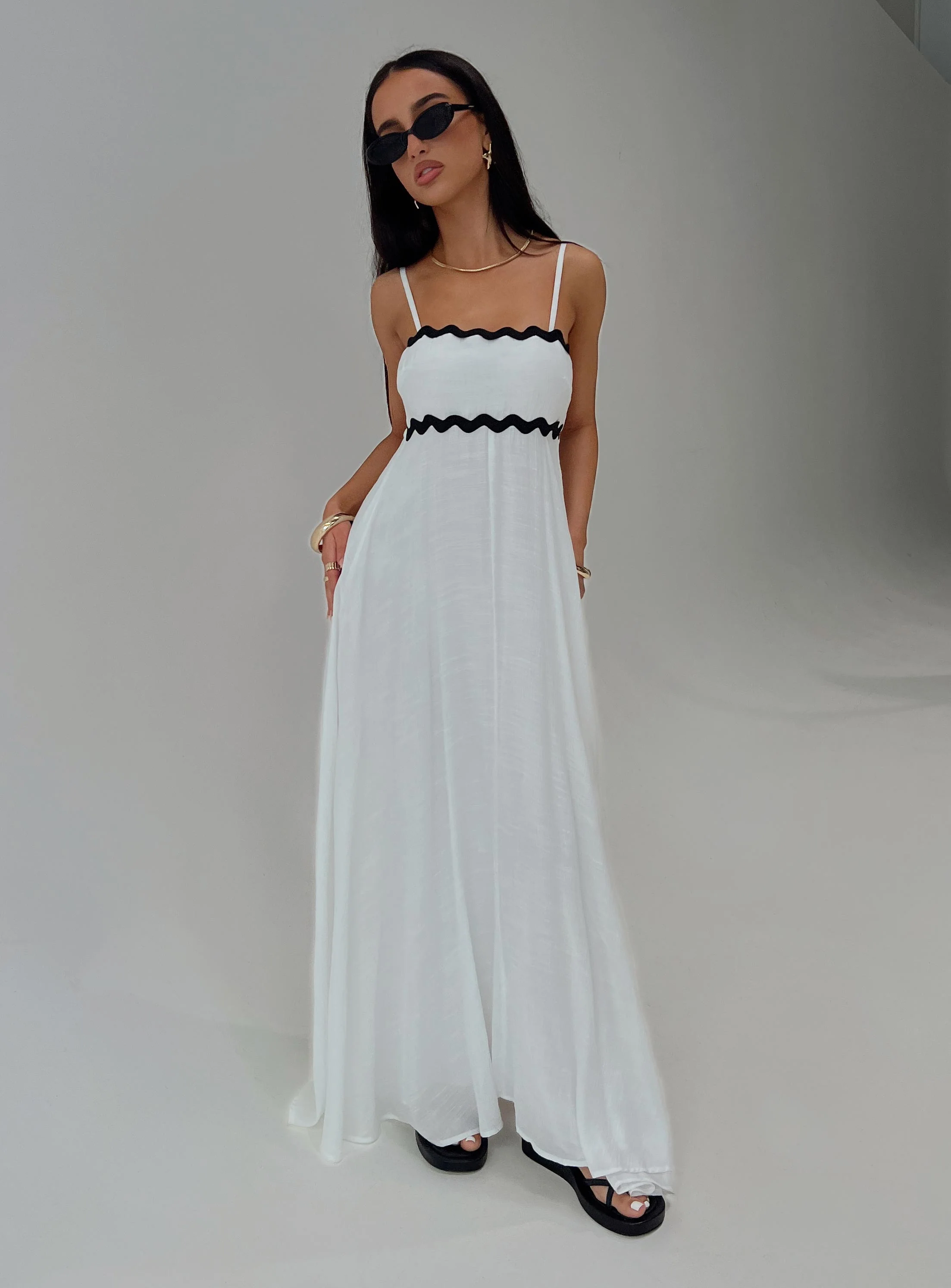 Croxetti Maxi Dress White - luluinthesky