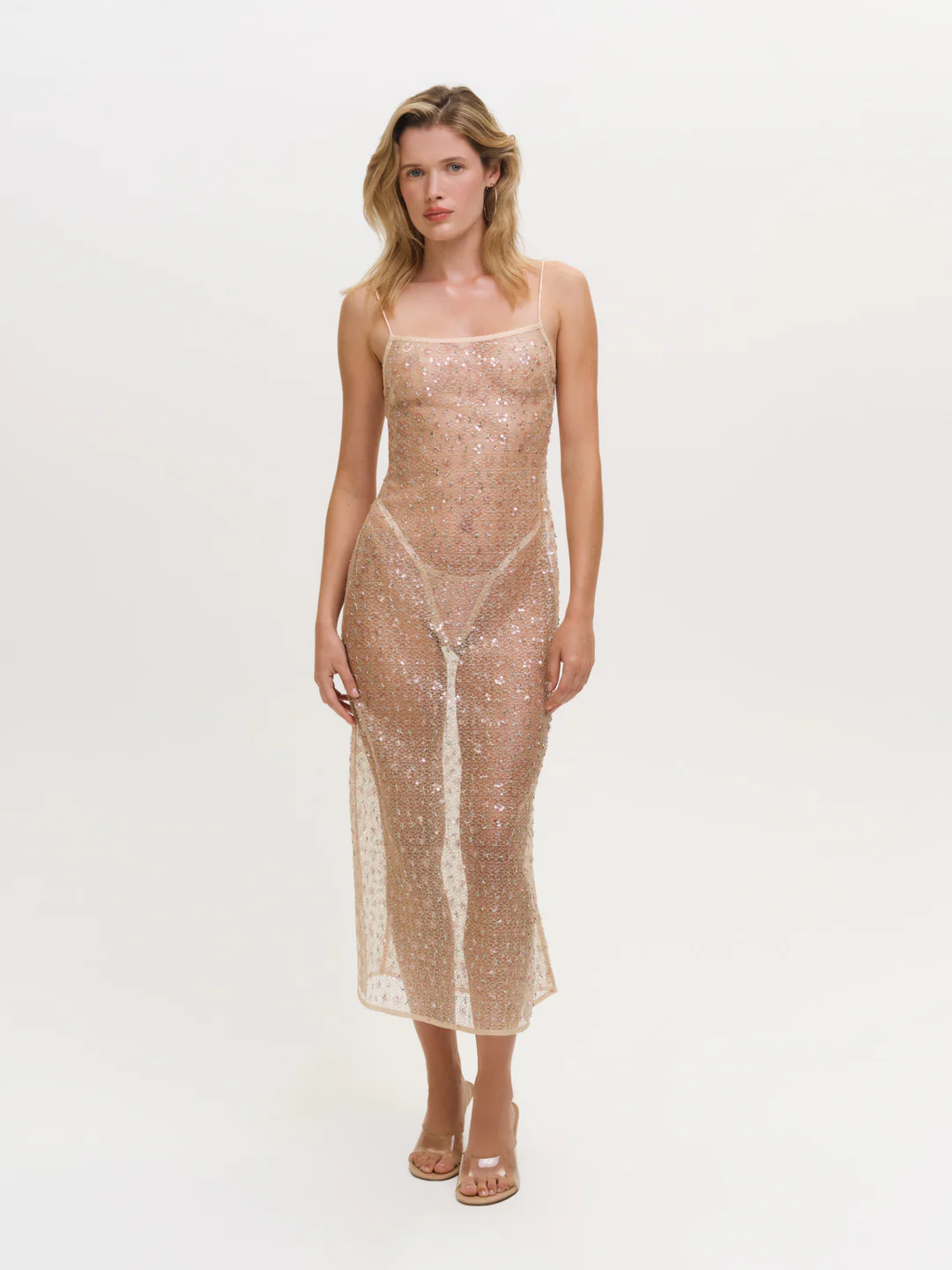 Washed Ashore Midi Slip Dress