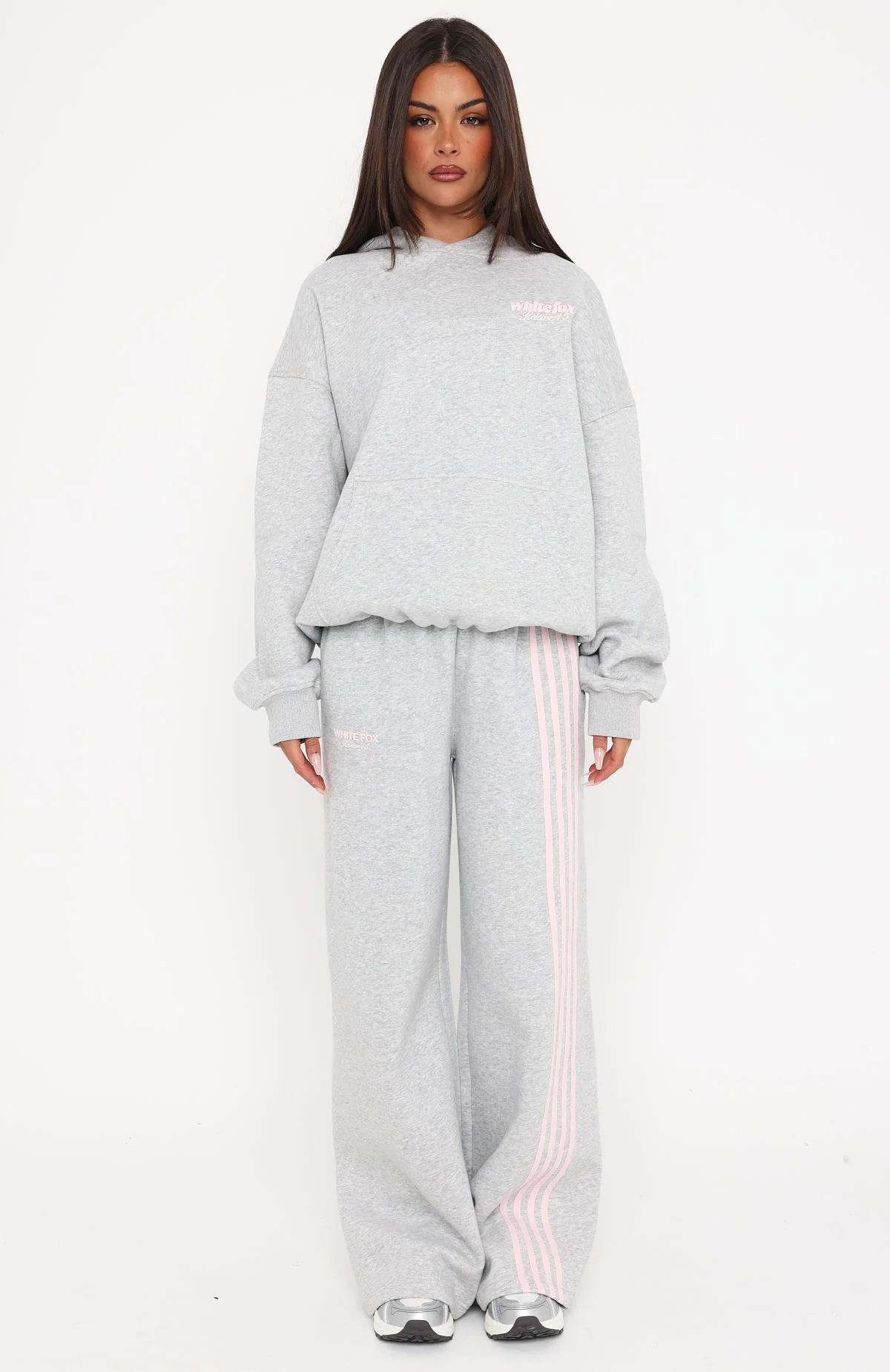 Release 15 Asalia Wide Leg Sweatpants Dark Grey Marle
