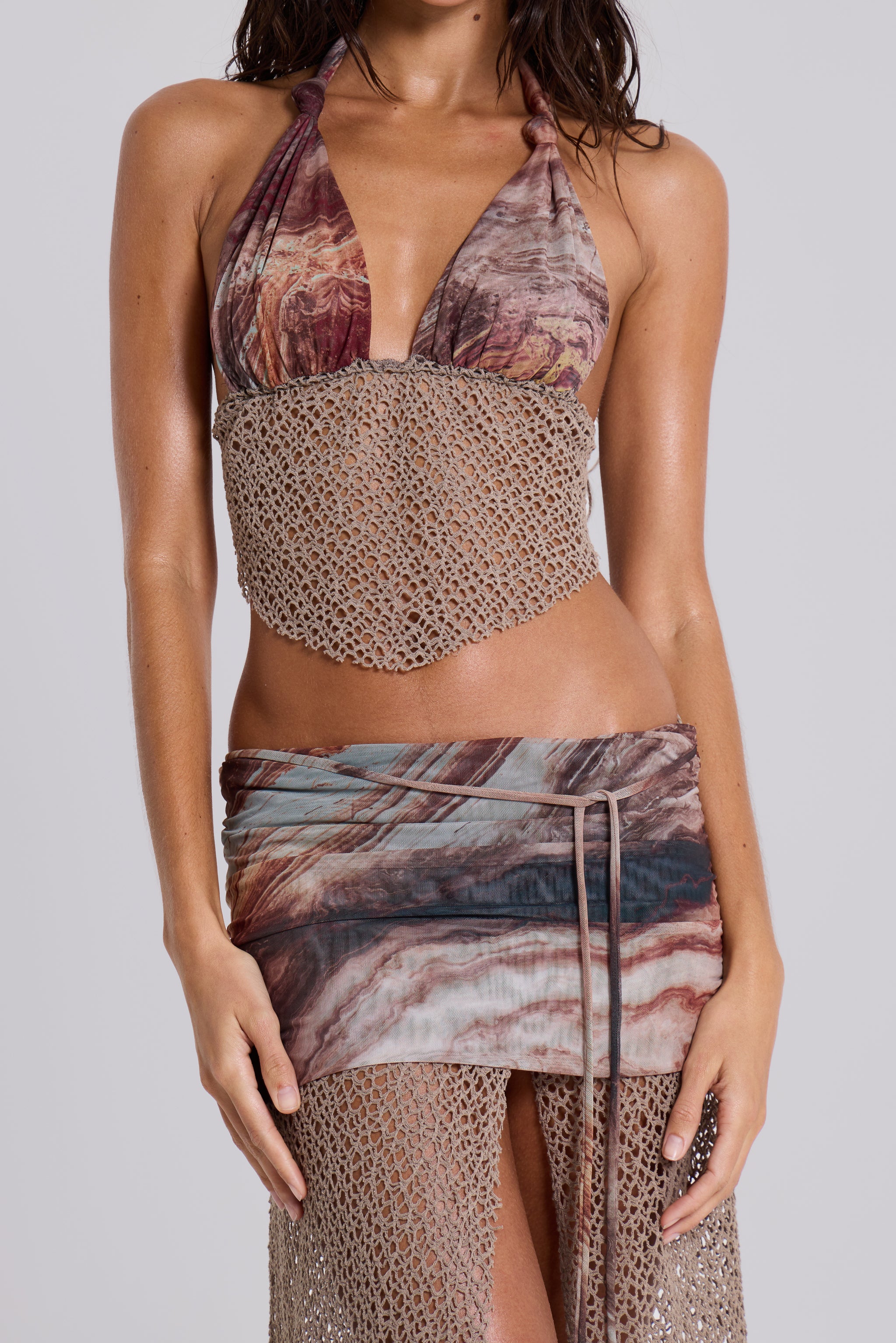 Kumina Hankerchief Plunge Top - luluinthesky