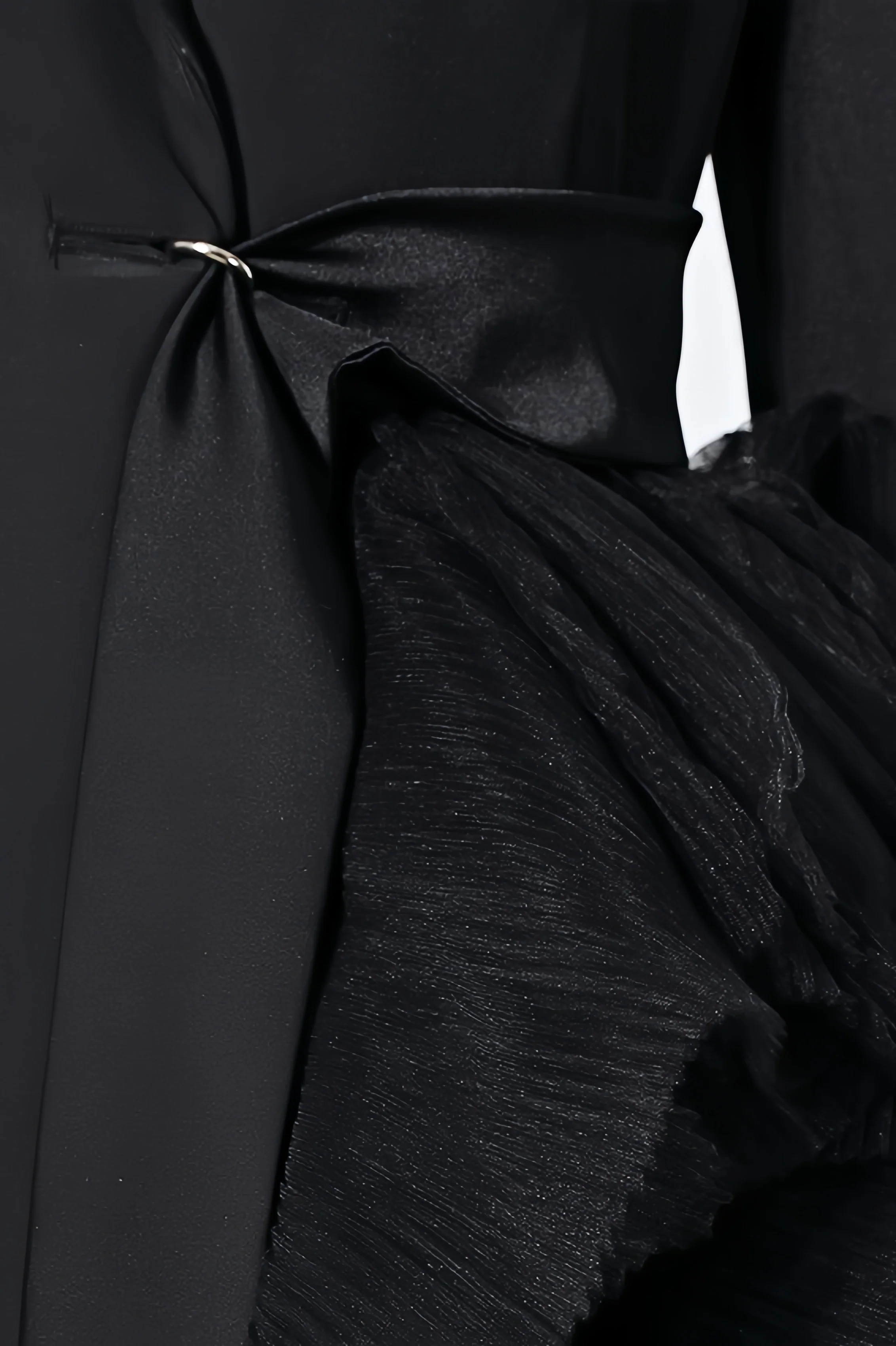 Edmund Irregularly Spliced Mesh Maxi Dress
