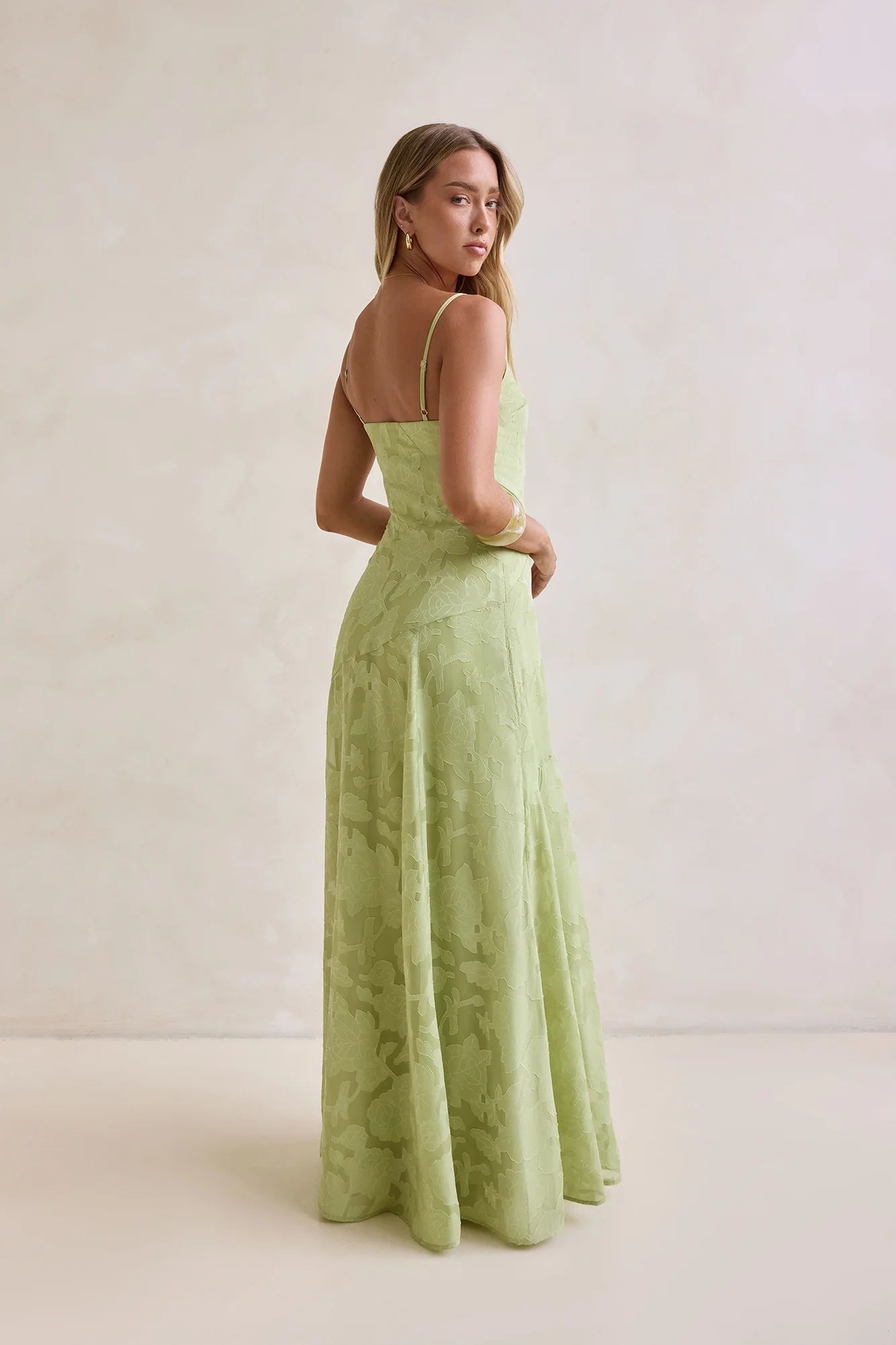 Dancing Spark Maxi Dress Sage - luluinthesky