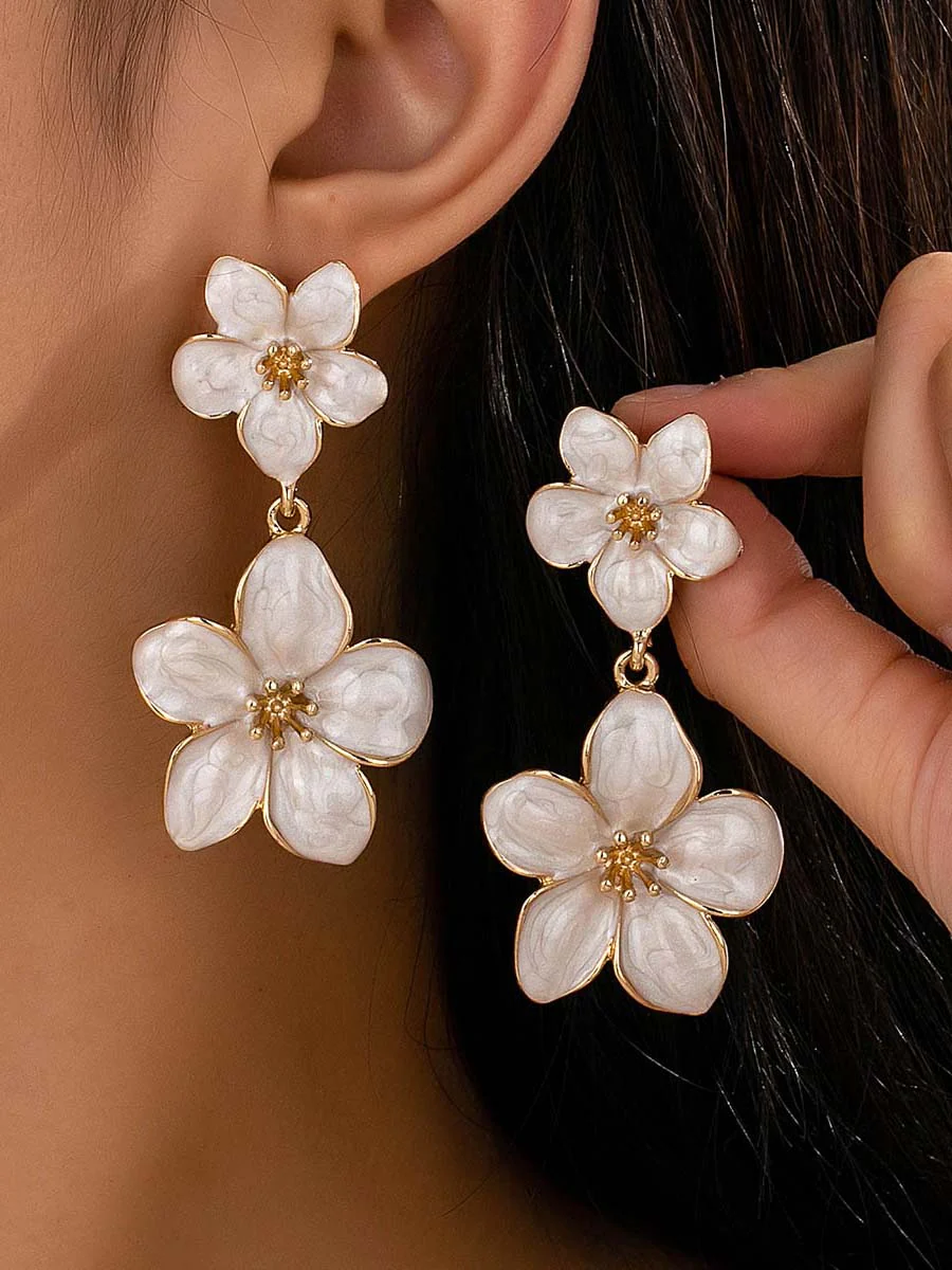 Flower Shape Earrings Accessories