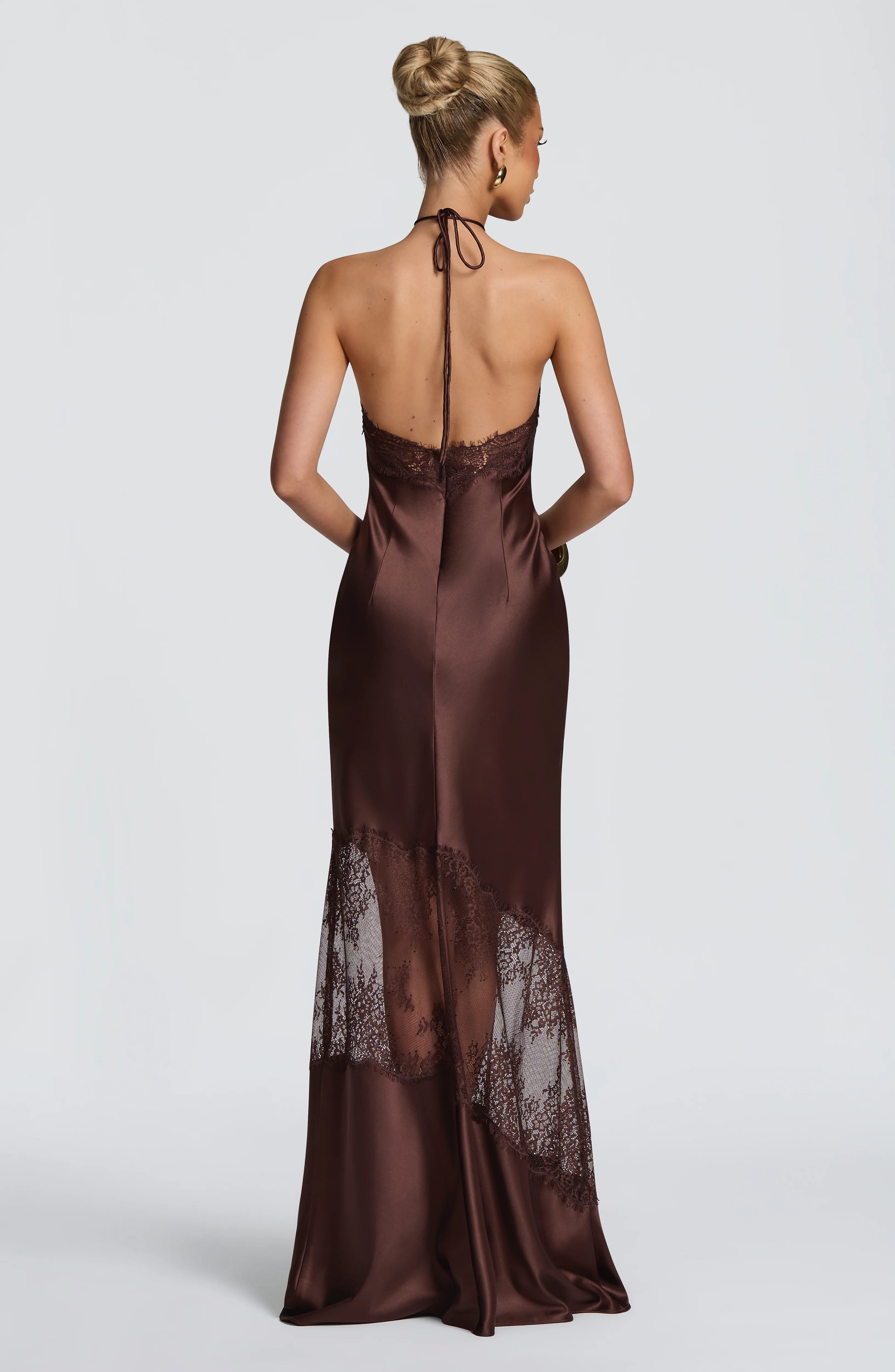 Agnetha Maxi Dress - Plum Brown