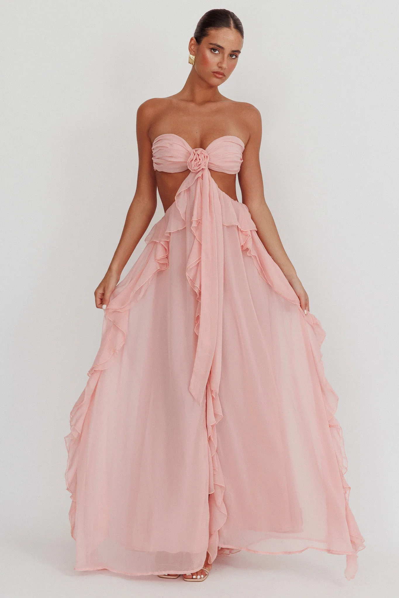 casual drop waist dress Pleated with 3/4 Sleeve – Spring & Summer BEACH Wine Glass Prom Dresses Color:Vintage Denim