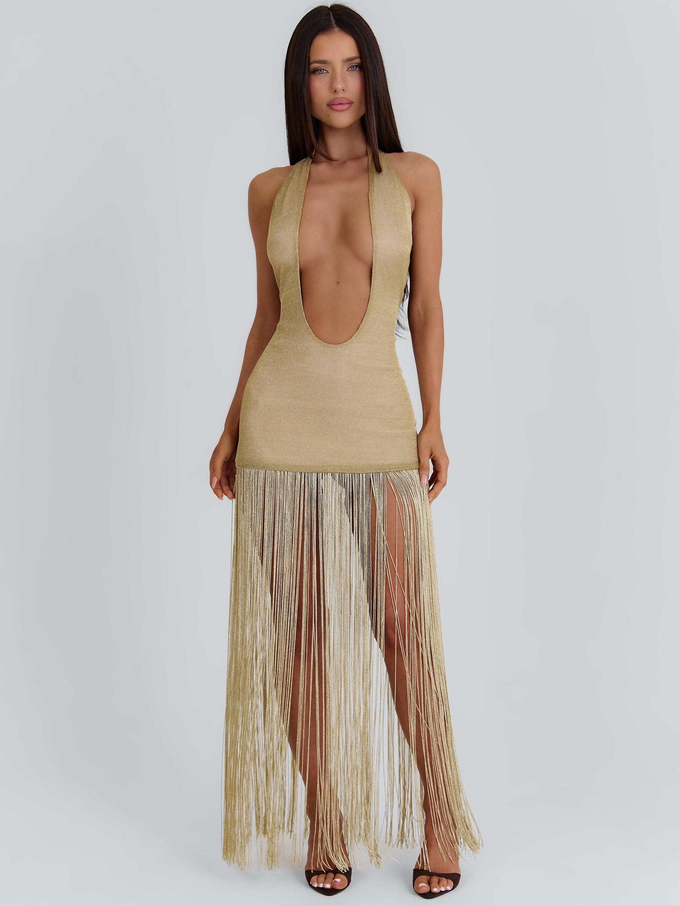 VIVVIAN MAXI DRESS GOLD