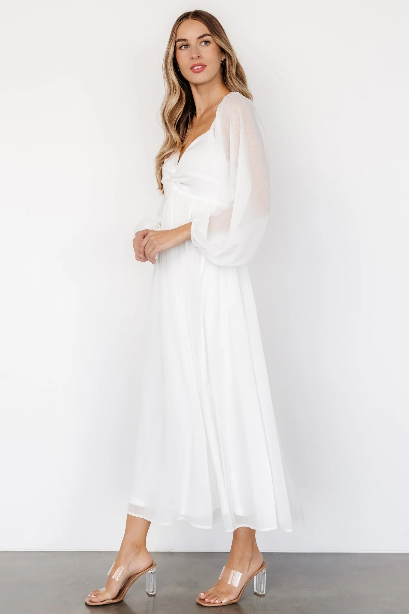 Dione Midi Dress | Off-White