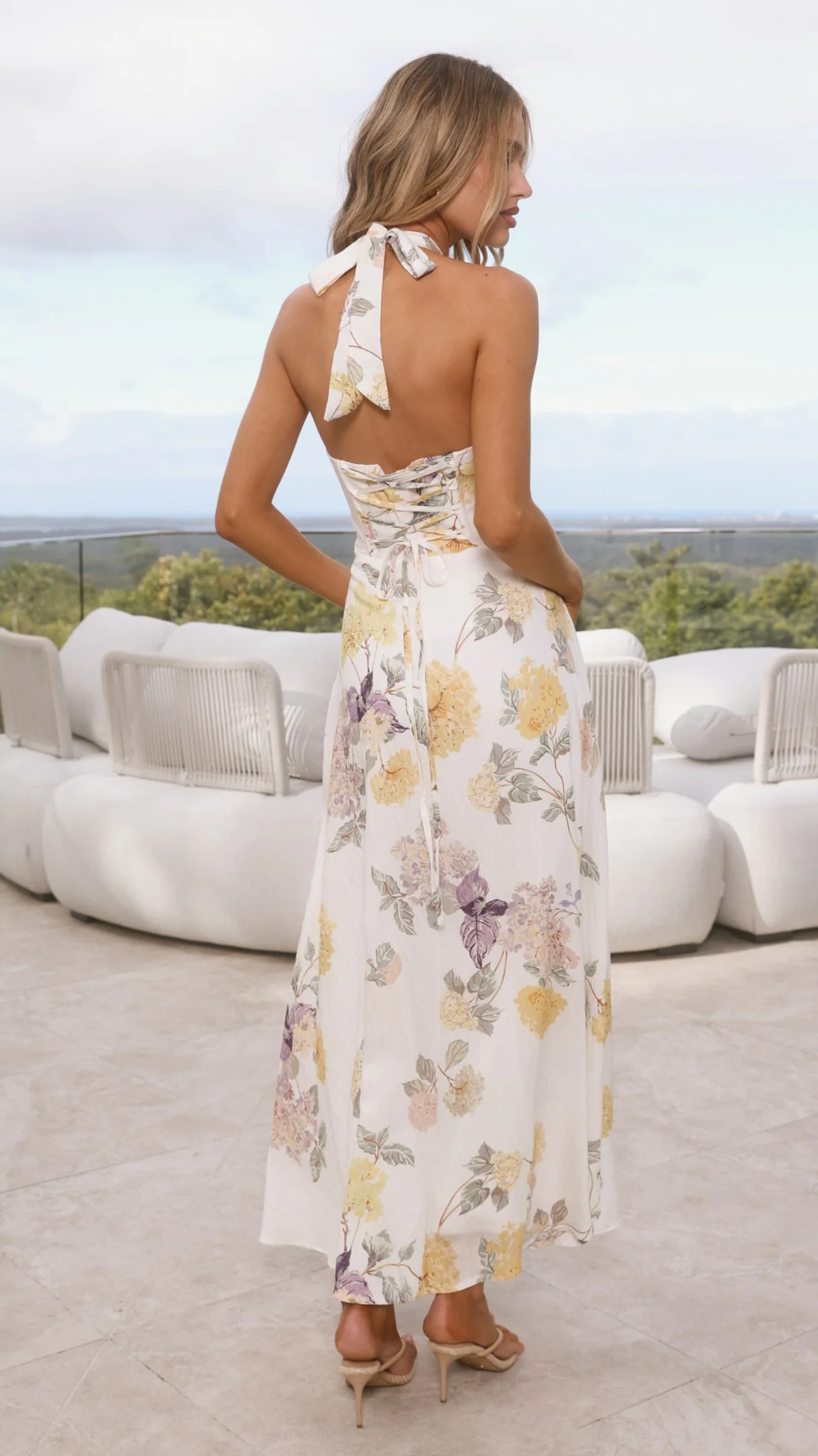 Skye Maxi Dress - Yellow Floral - luluinthesky