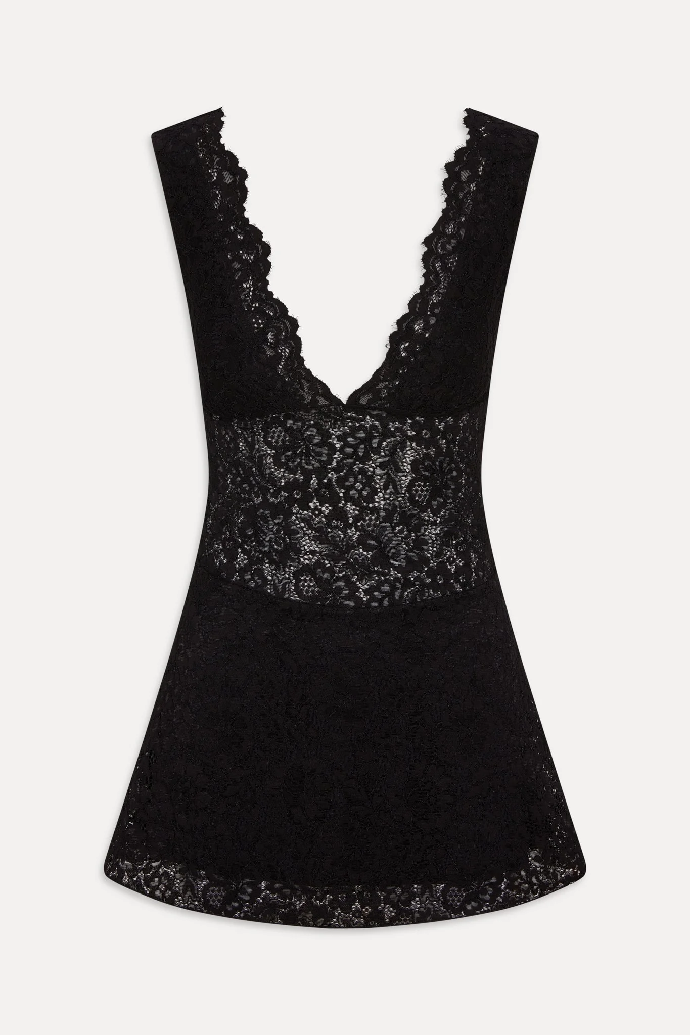 Moon Dance Lace Mini Dress - Black