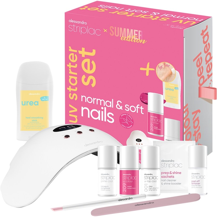 Alessandro Striplac UV Colour UV Starter Set Normal & Soft Nails Summer Edition
