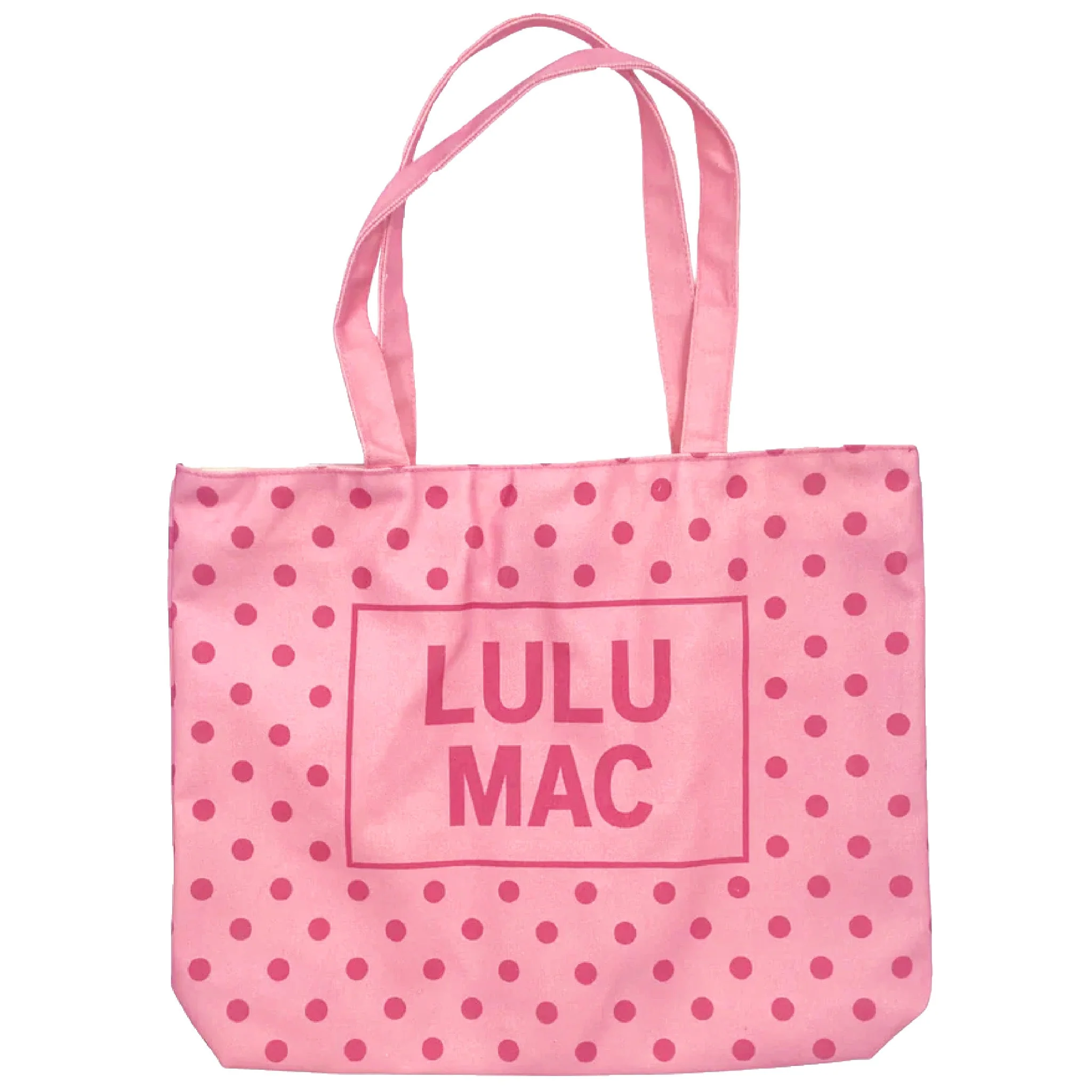 Lulu Mac Polka Dot Canvas Tote Bag - luluinthesky