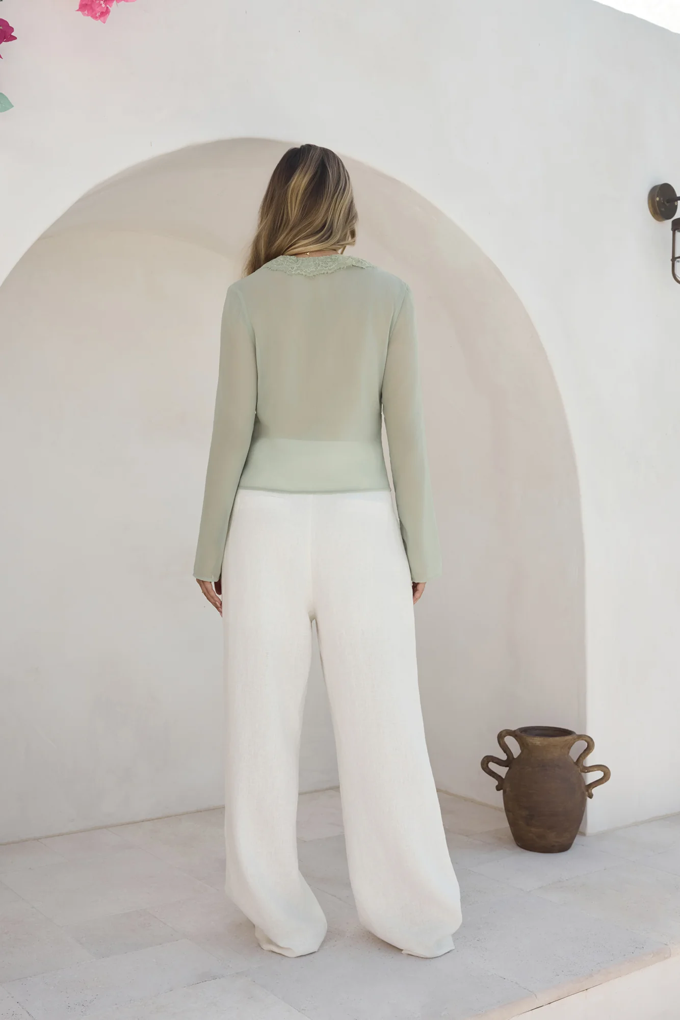 Stroke Of Luck Long Sleeve Top Sage