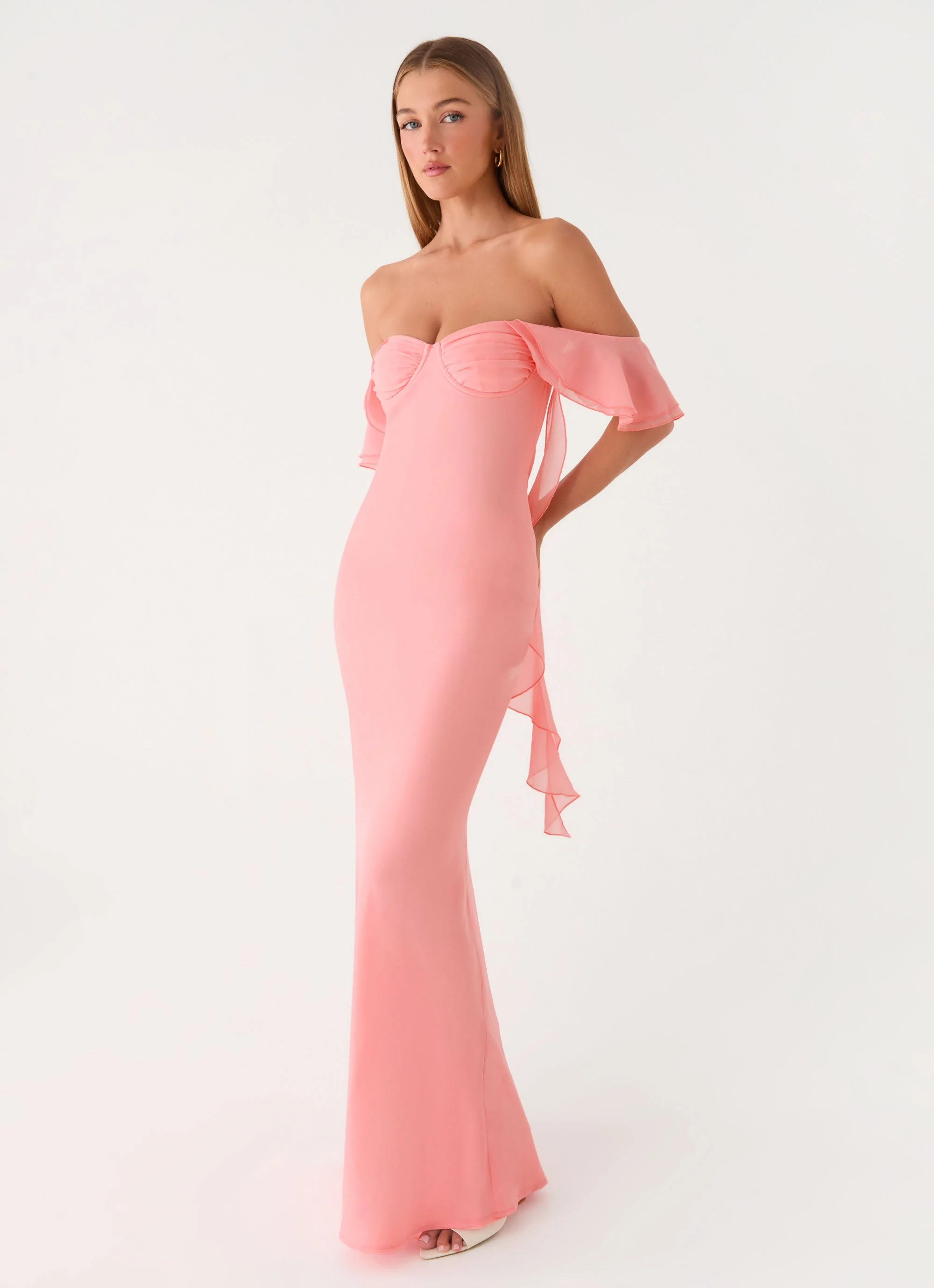 Maliyah Maxi Dress - Peach