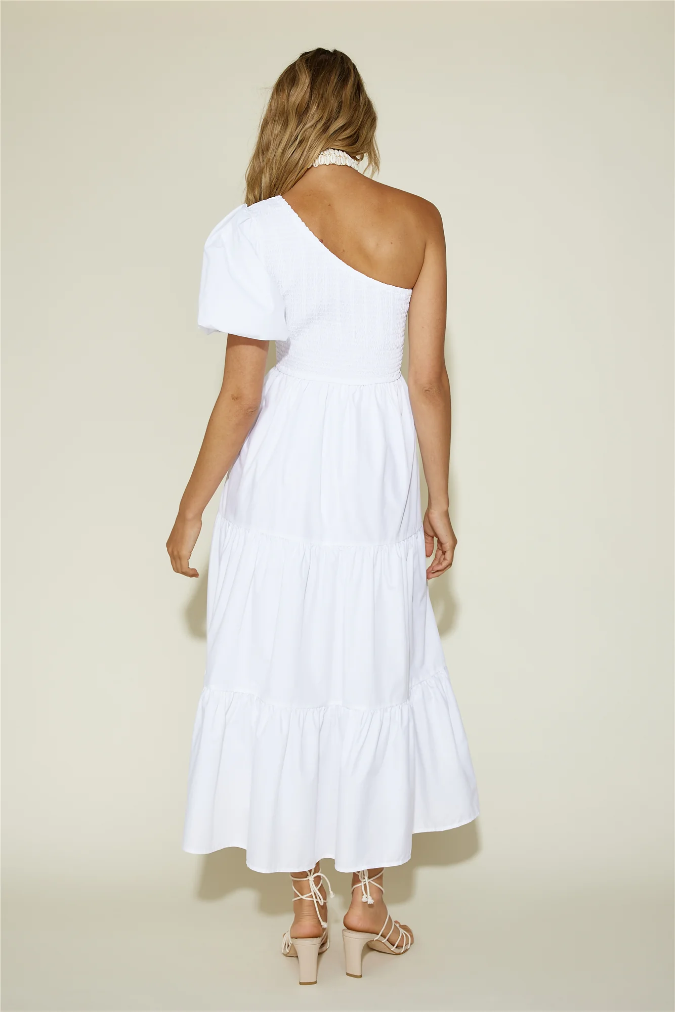 Strawberry Daiquiri Maxi Dress White - luluinthesky