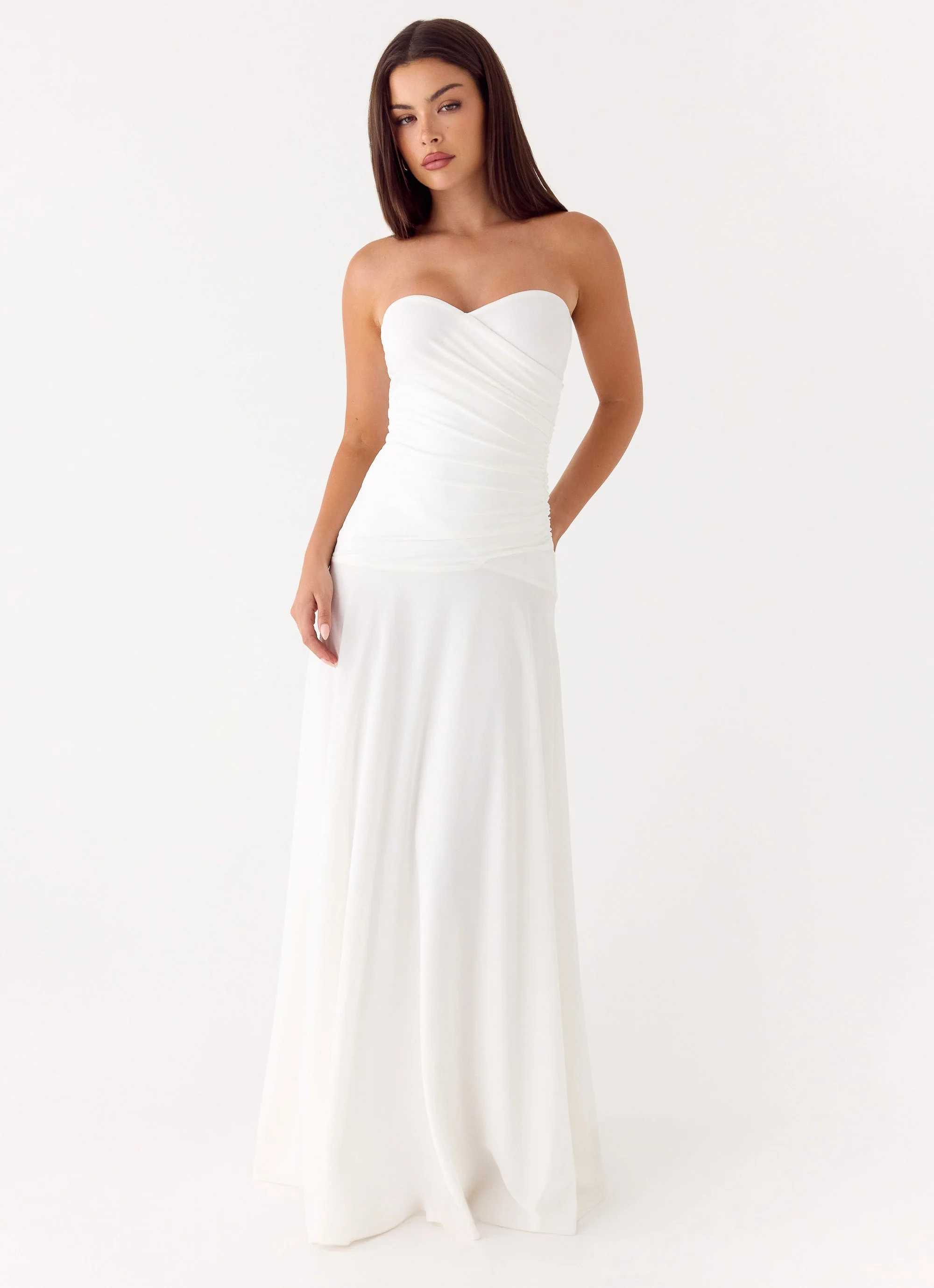 Ruben Maxi Dress - White - luluinthesky