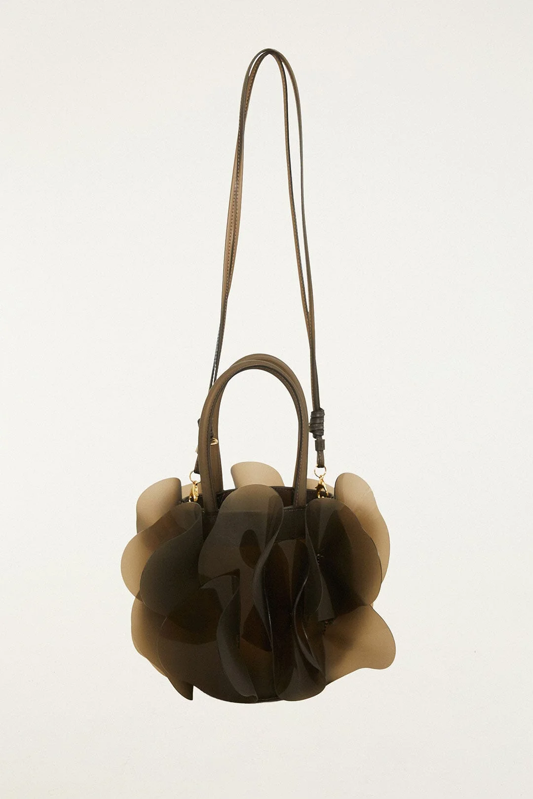 Dark Olive Jelly Flower Bag