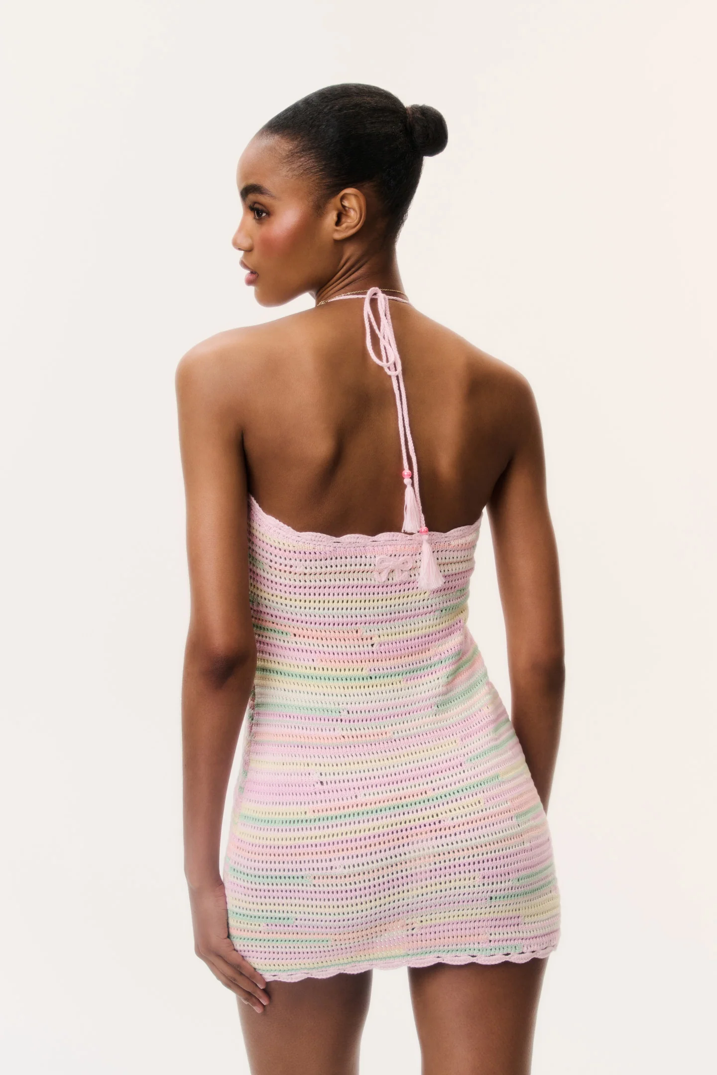 Zoa Cotton Crochet Mini Dress