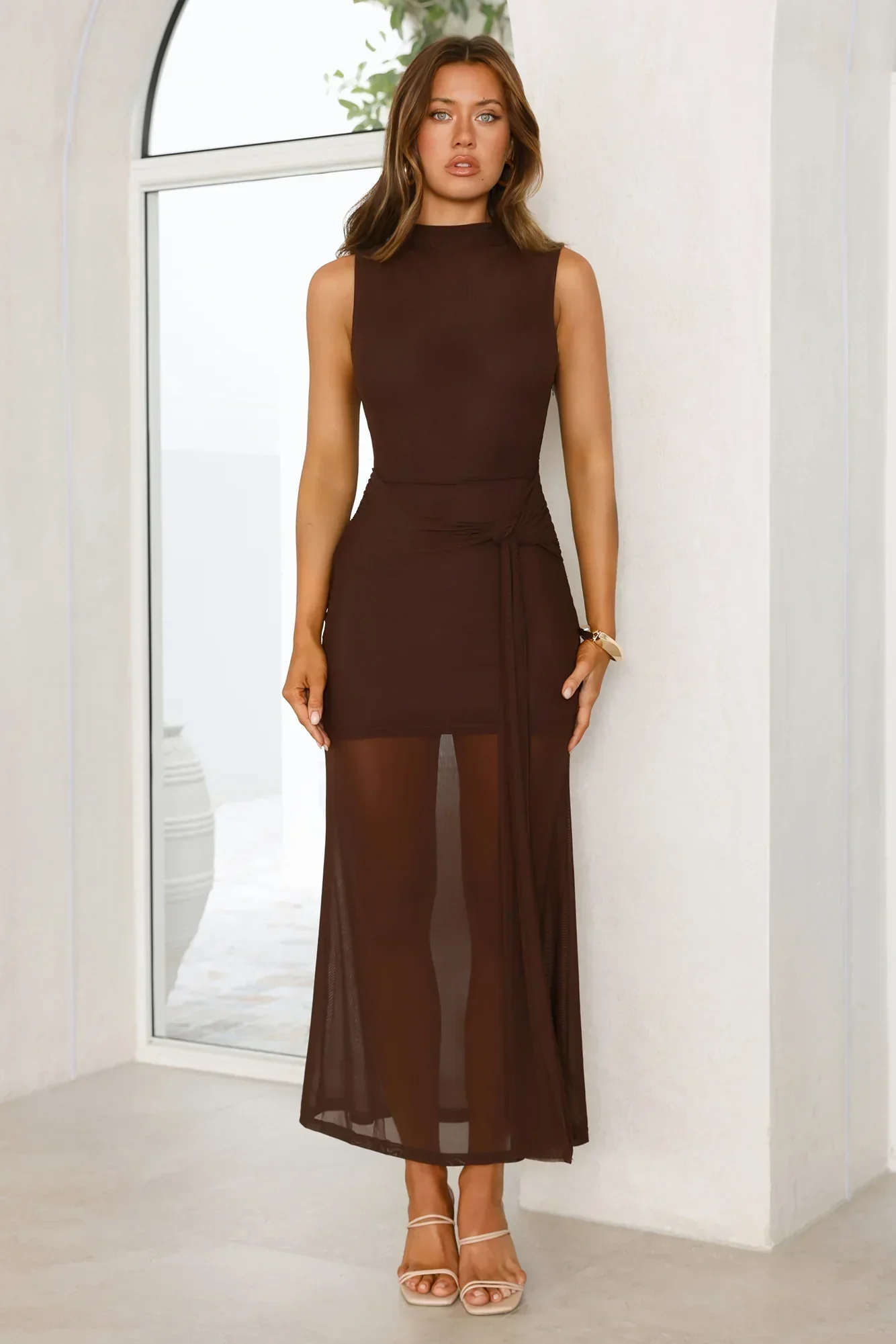 Dazzle Me Darling Mesh Maxi Dress