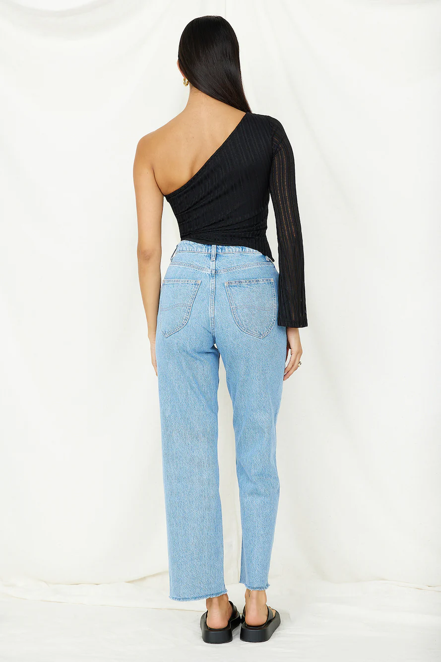 Hand On My Heart Crop Top Black