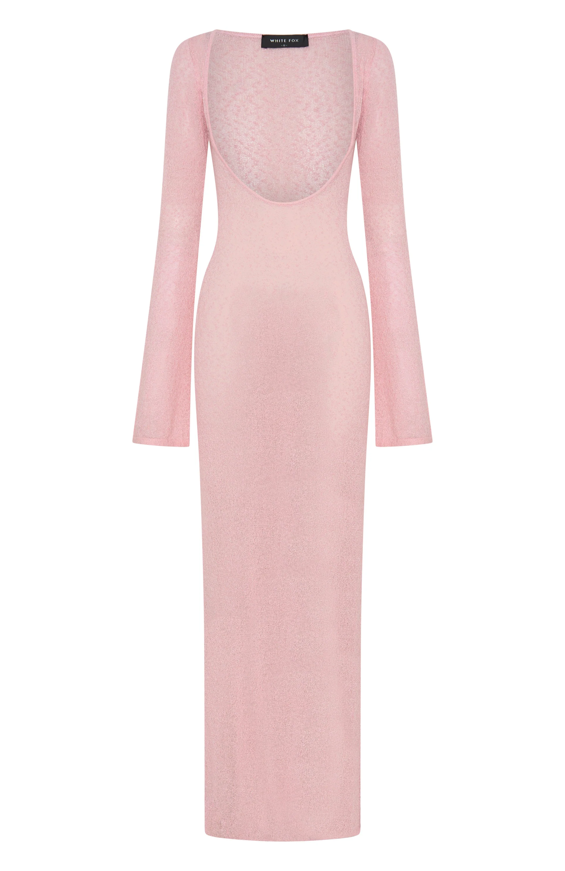 Malta Mermaids Long Sleeve Maxi Dress Blush Pink