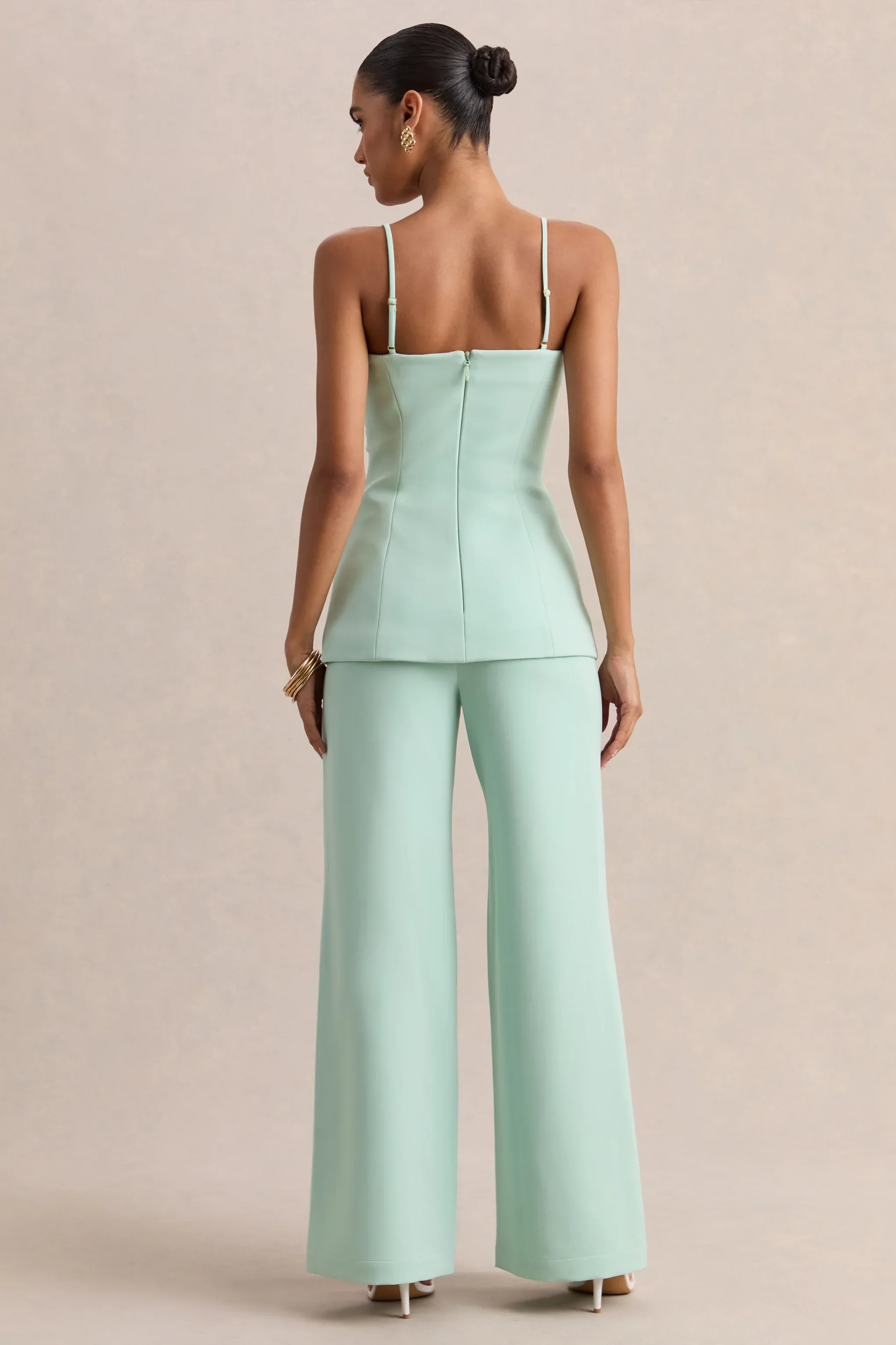 Malou | Sage Tailored Trousers