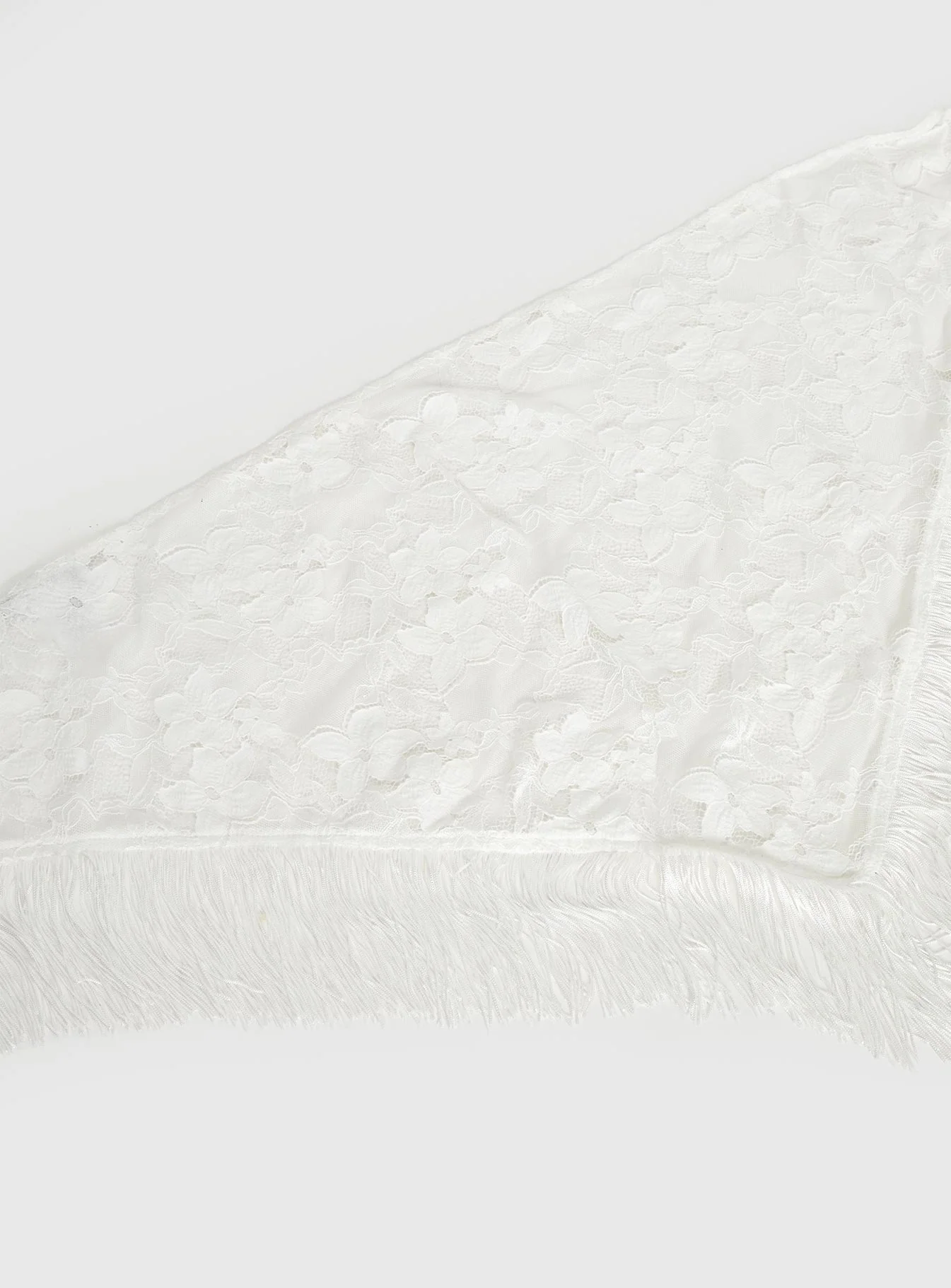 Elizebeth Tie Waist Tassel Belt White