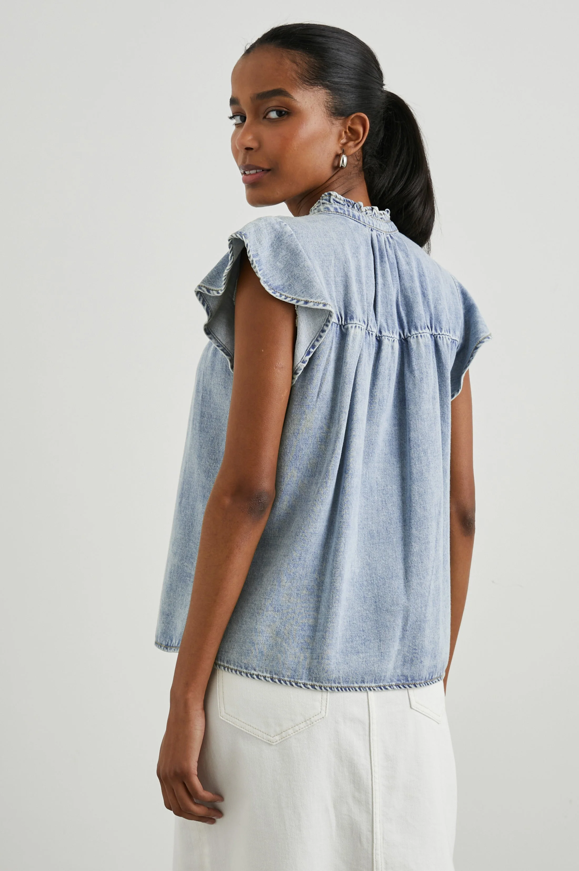 Ruthie Top - Faded Indigo