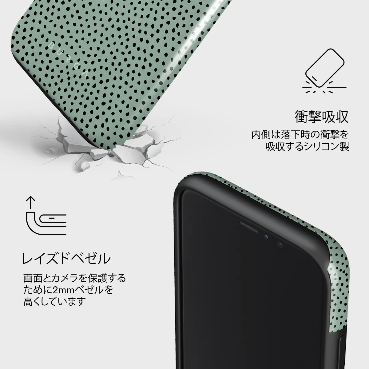 Mint Gelato - Dots iPhone 11 Pro Max ケース