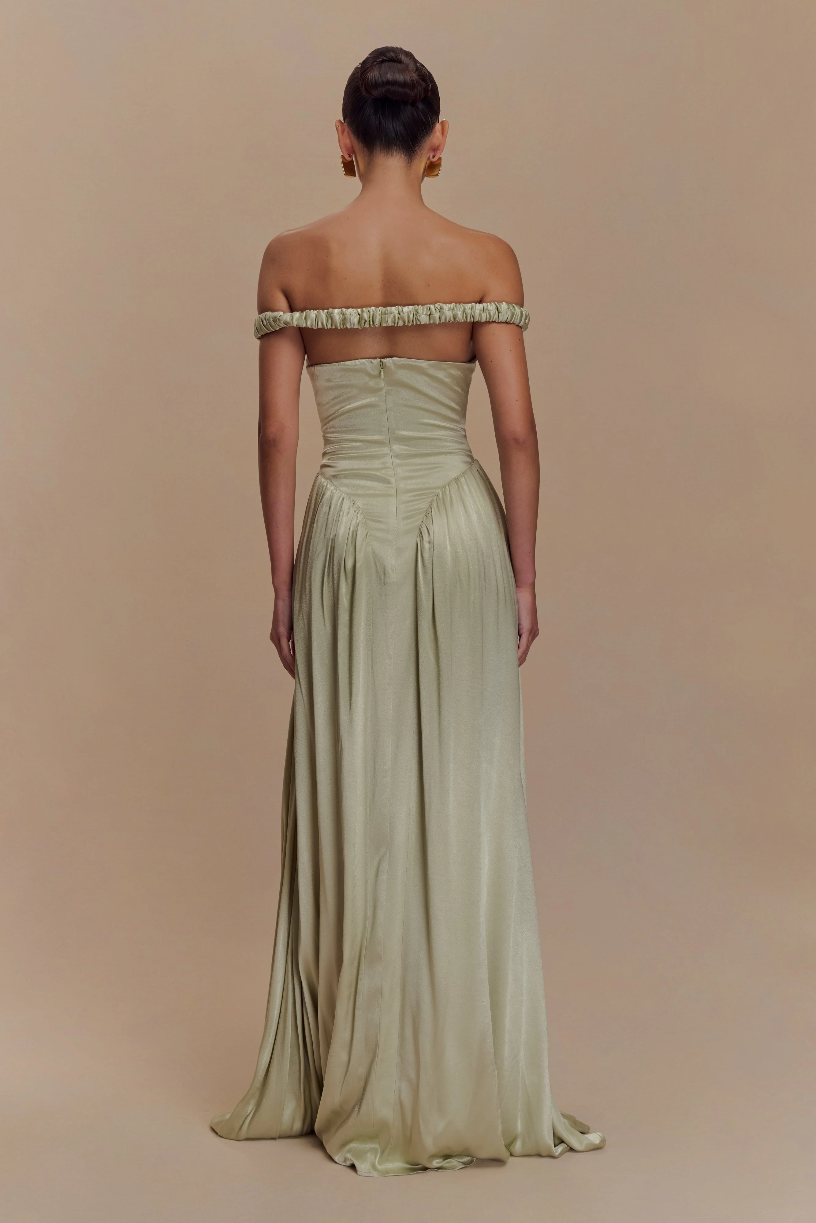 Coco Dropped Waist Maxi Dress - Sage