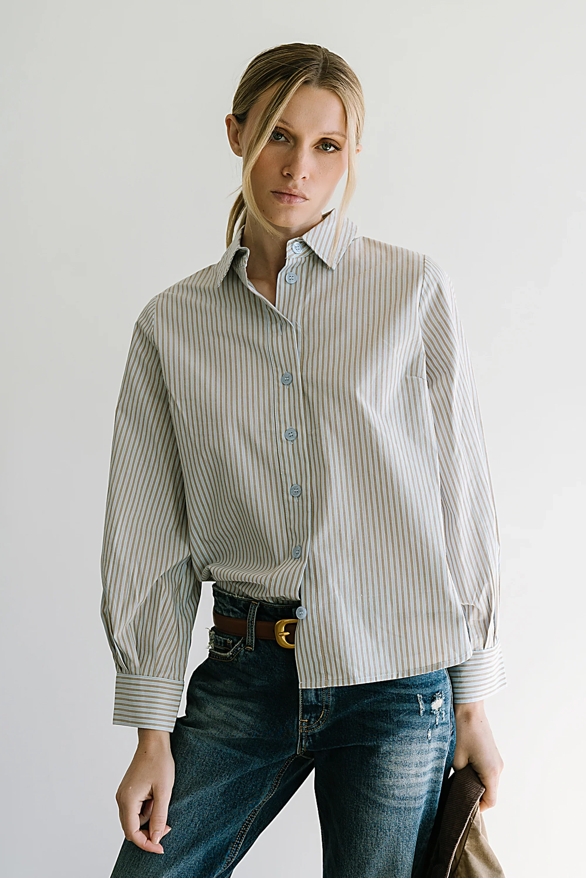 Ronnie Striped Button Up