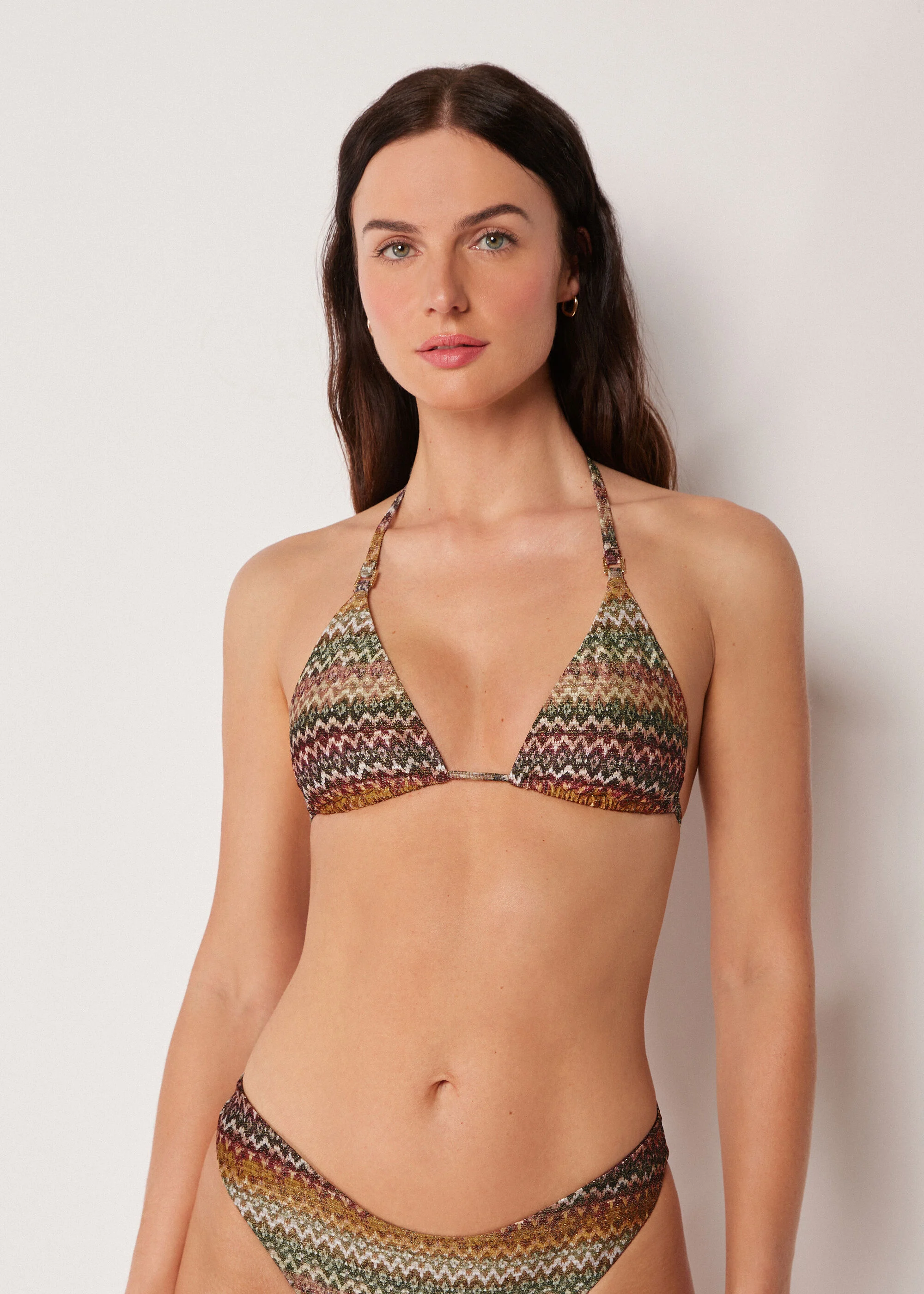 Triangle Swimsuit Top Elegant Ethnic