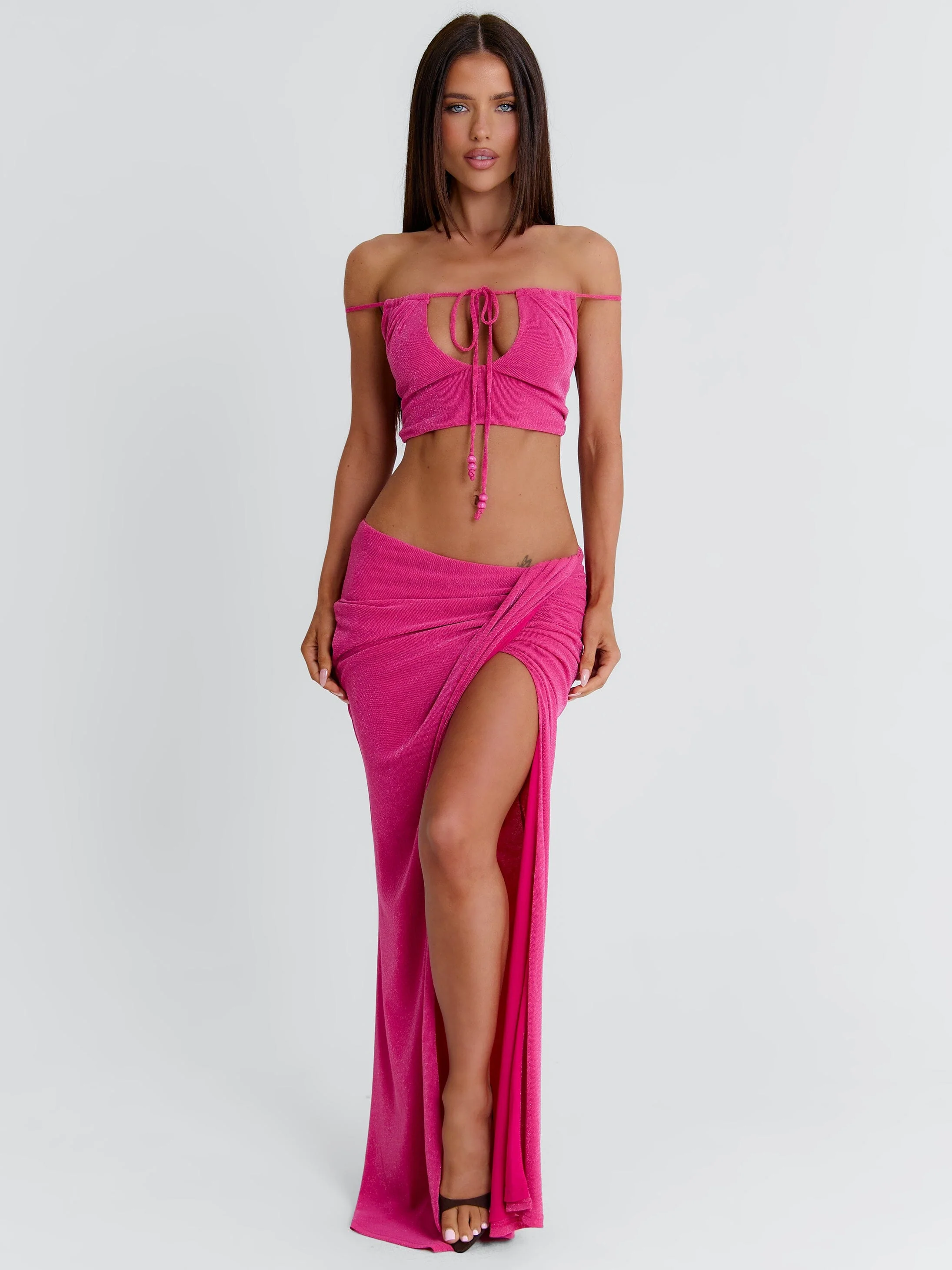 Hallee Crop Top Pink