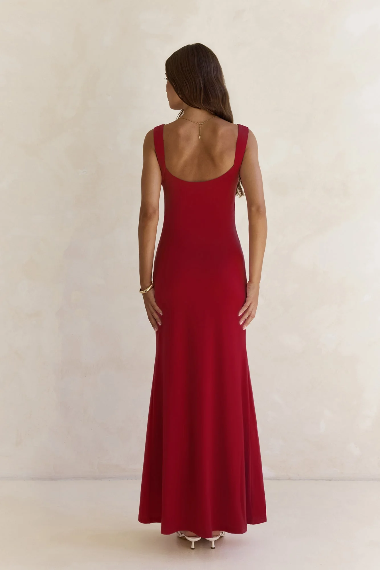 Spring In The Clouds Maxi Dress Burgundy