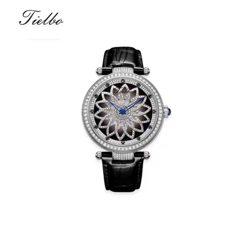 Bloom Watch – Rotating Dial, Iced-Out, 45mm T127M