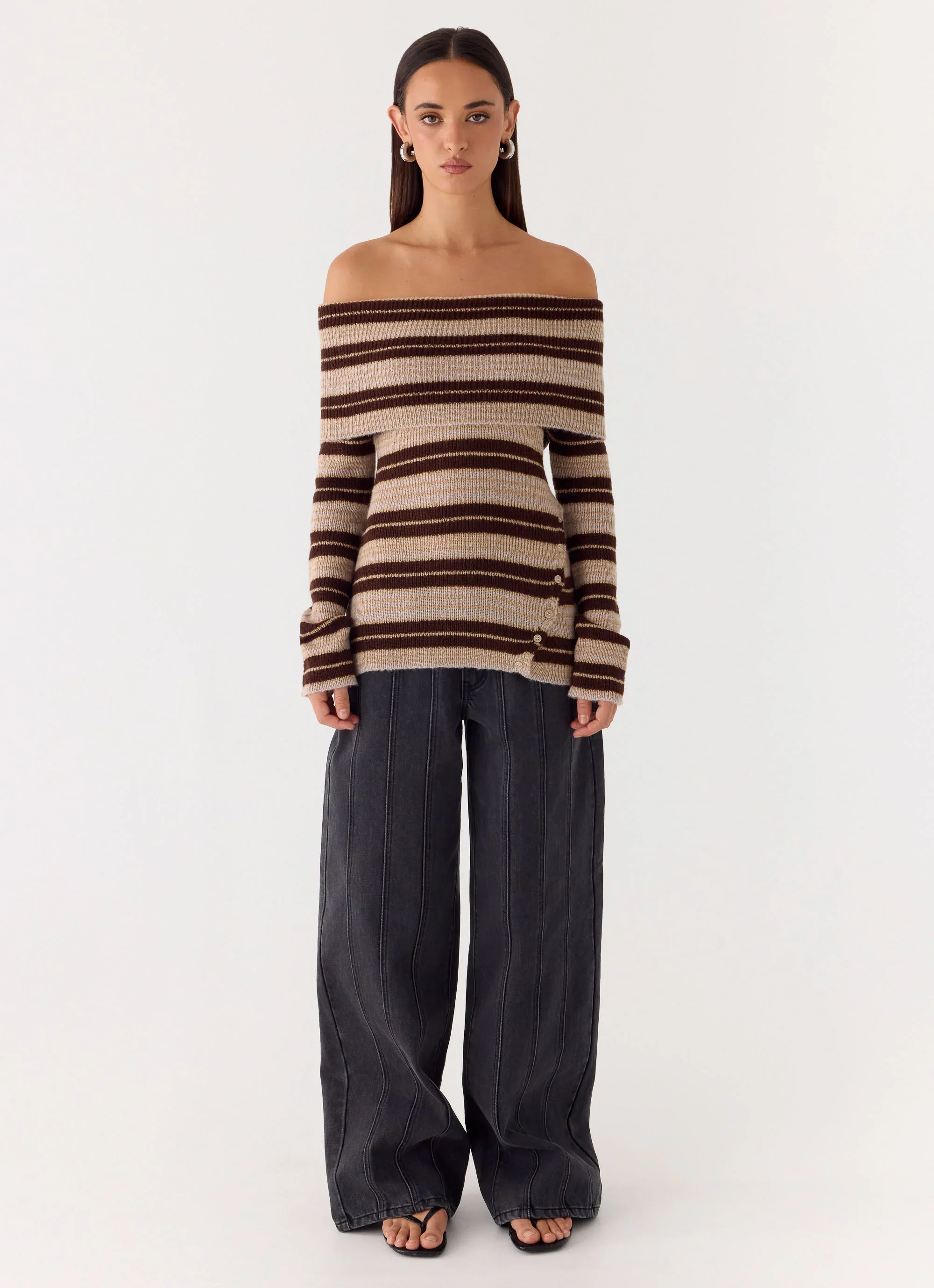 Nichola Knit Jumper - Ombre Tan