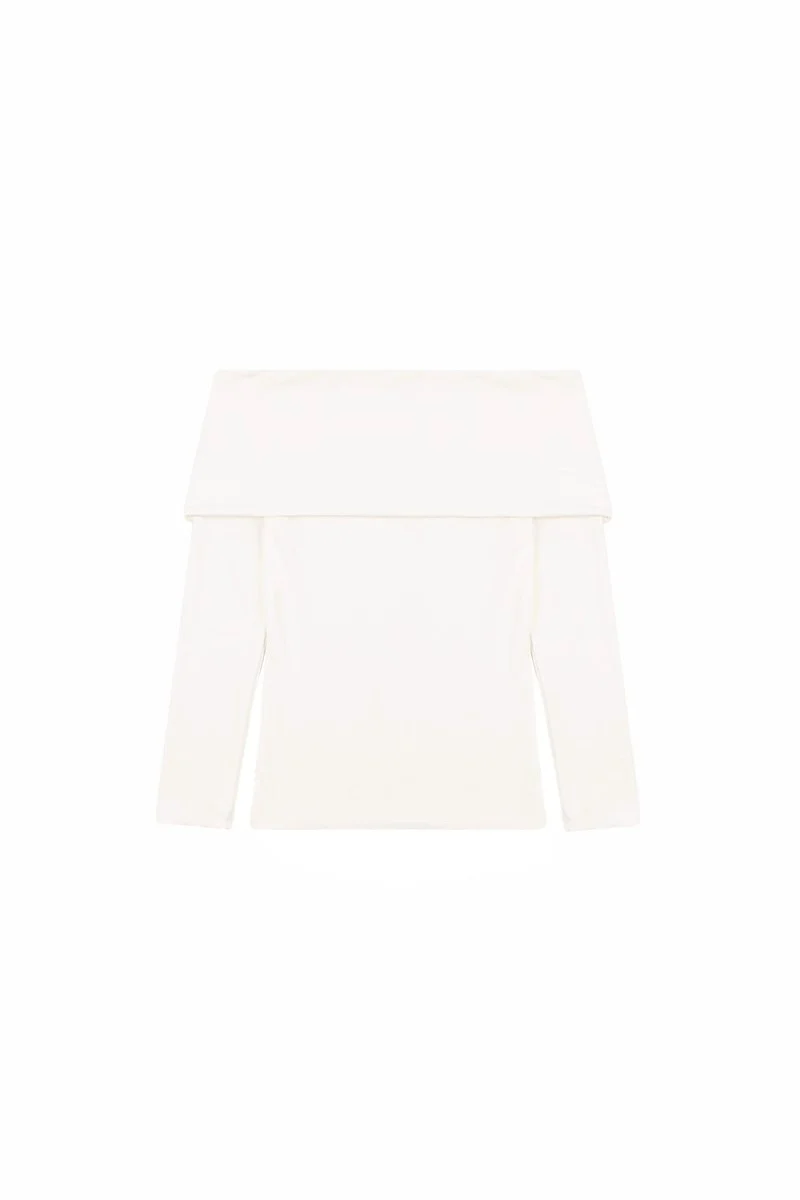 Foldover Off-The-Shoulder Top